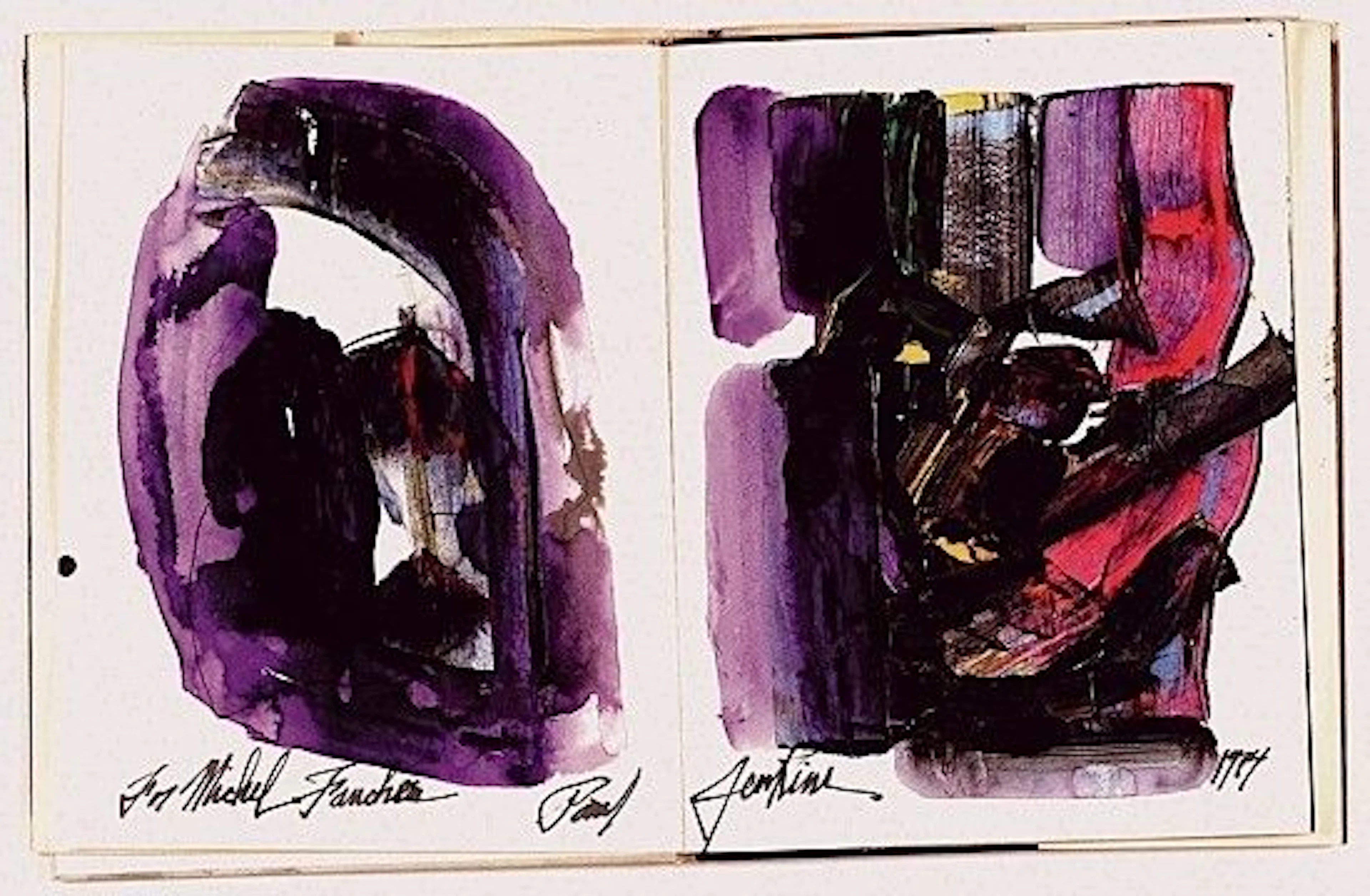 Paul JENKINS (1923-2012) SANS TITRE - 1984 Aquarelle