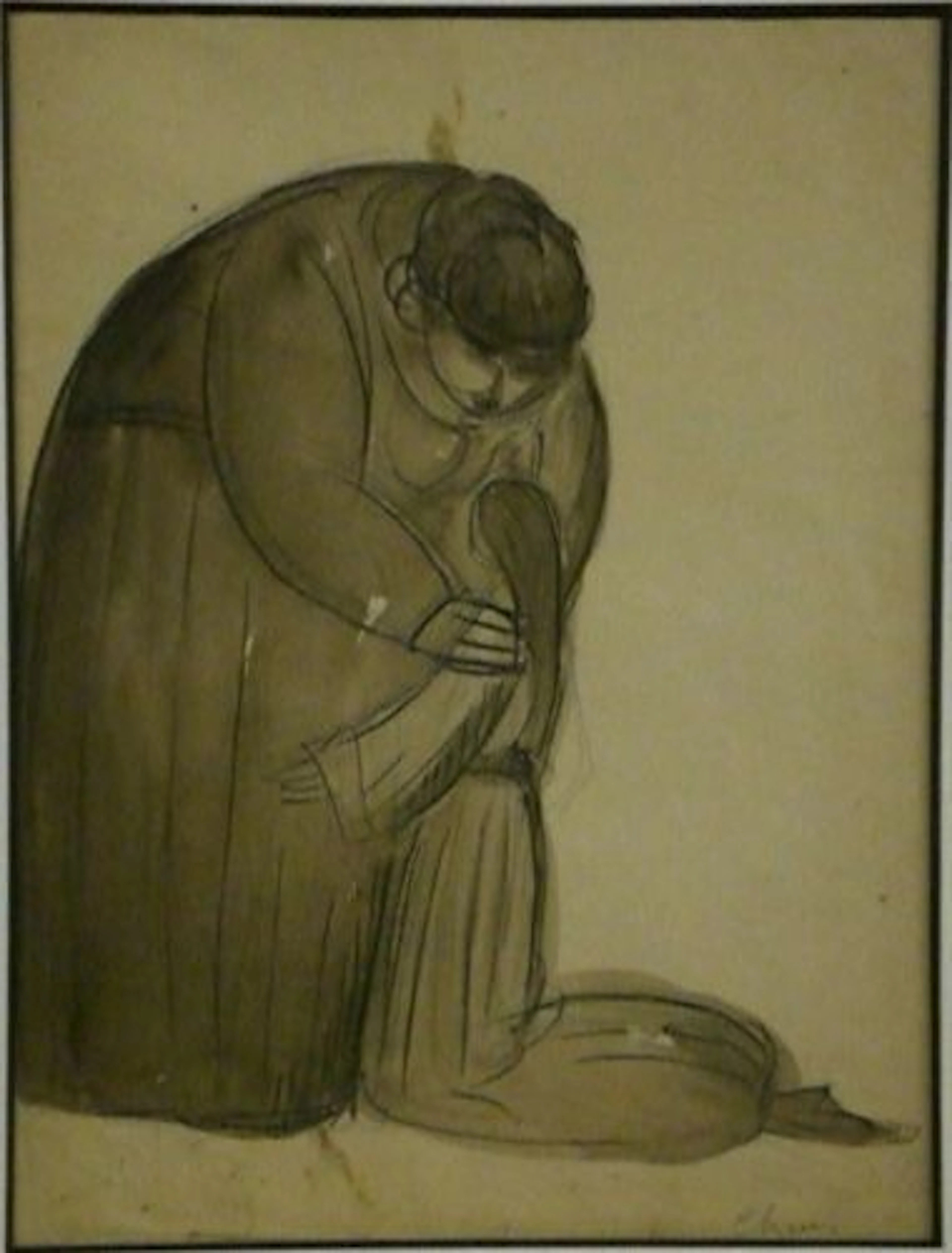 Jean-Louis CHAUVIN (1889-1976) SANS TITRE (MATERNITE) Mine de plomb