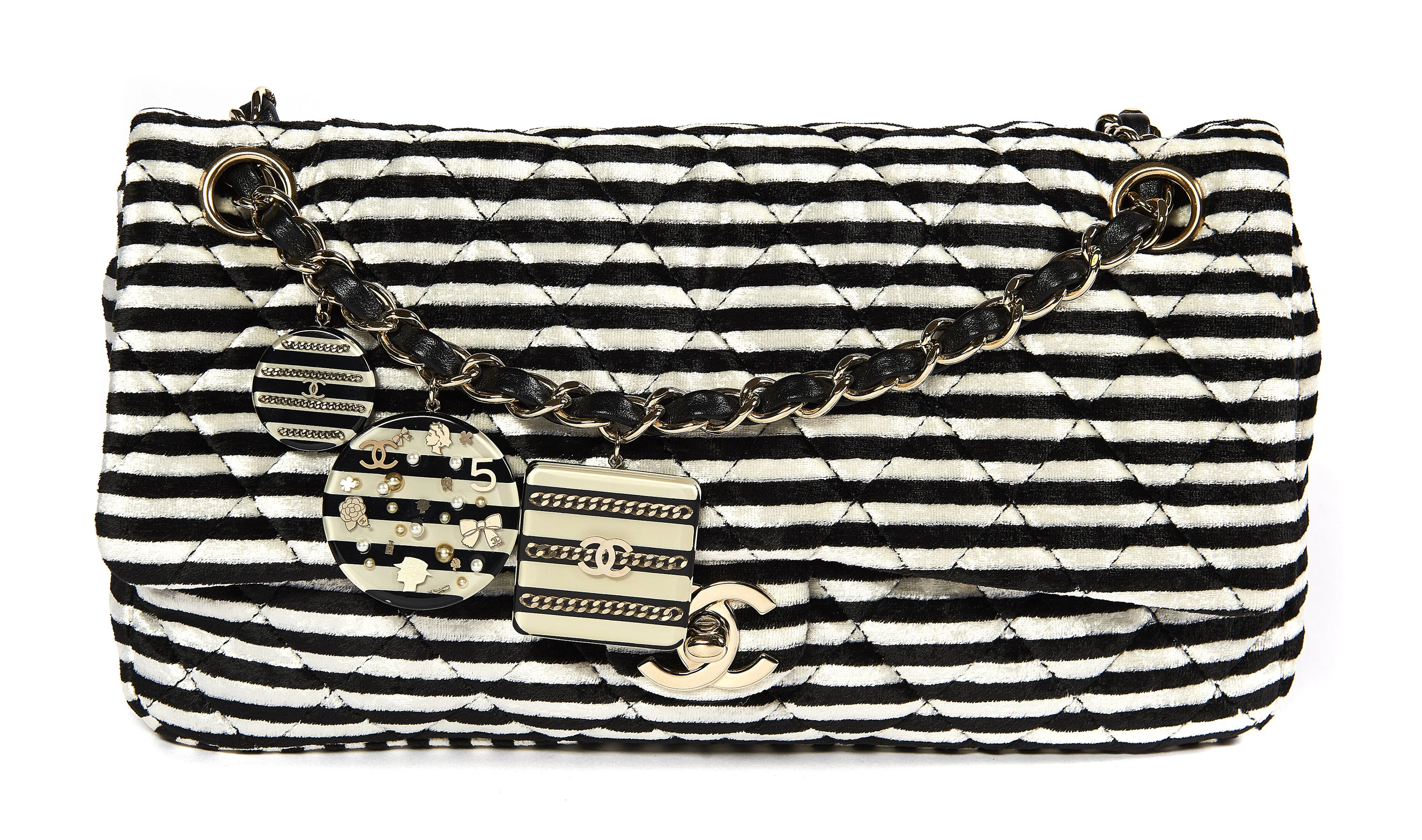 CHANEL (Automne-hiver 2006/07) SAC Timeless en velours...