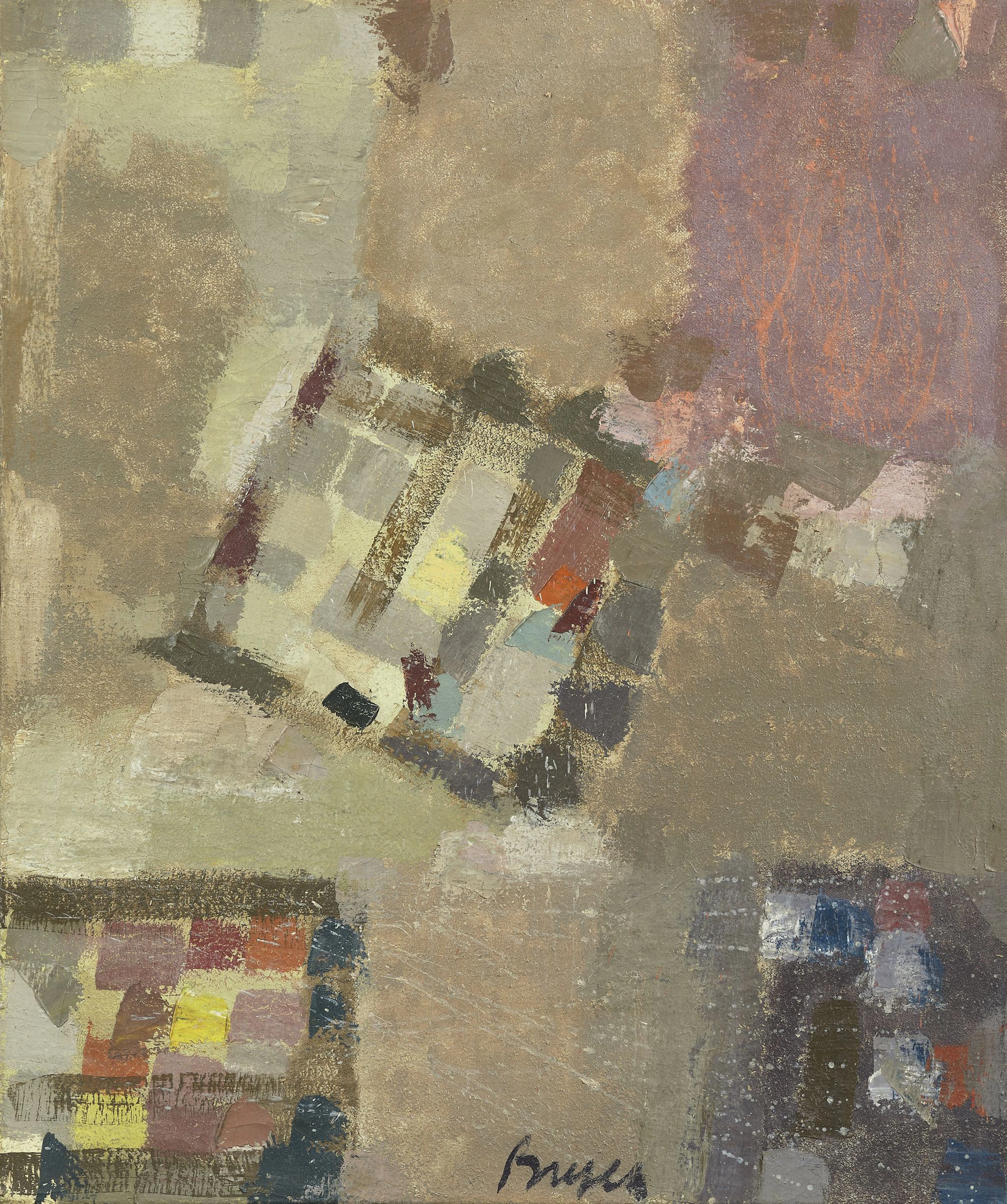 Camille BRYEN (1907 - 1977) Sans titre - 1960 Huile sur toile