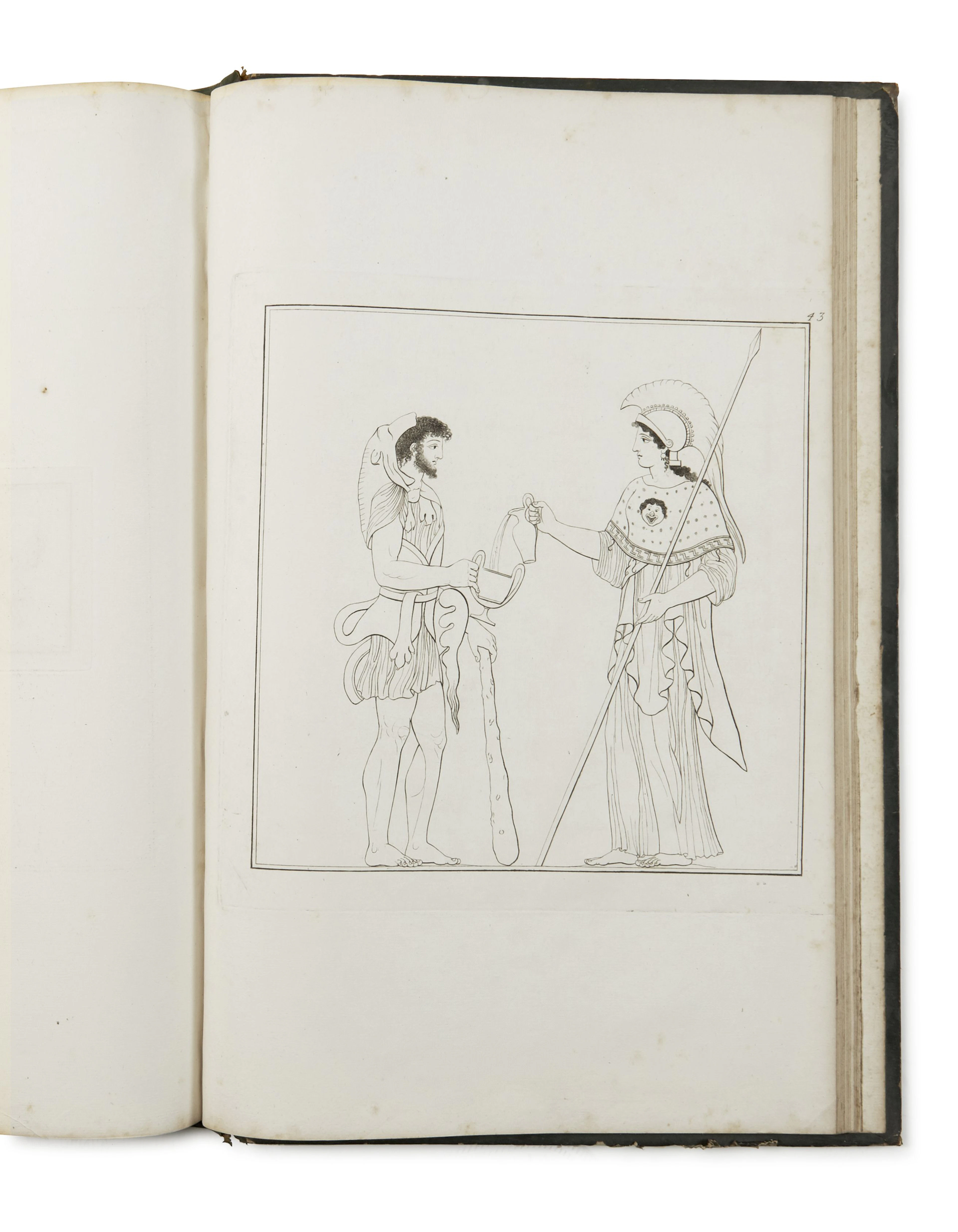 TISCHBEIN (Wilhelm) et [HAMILTON] Recueil de gravures d'après des vases antiques