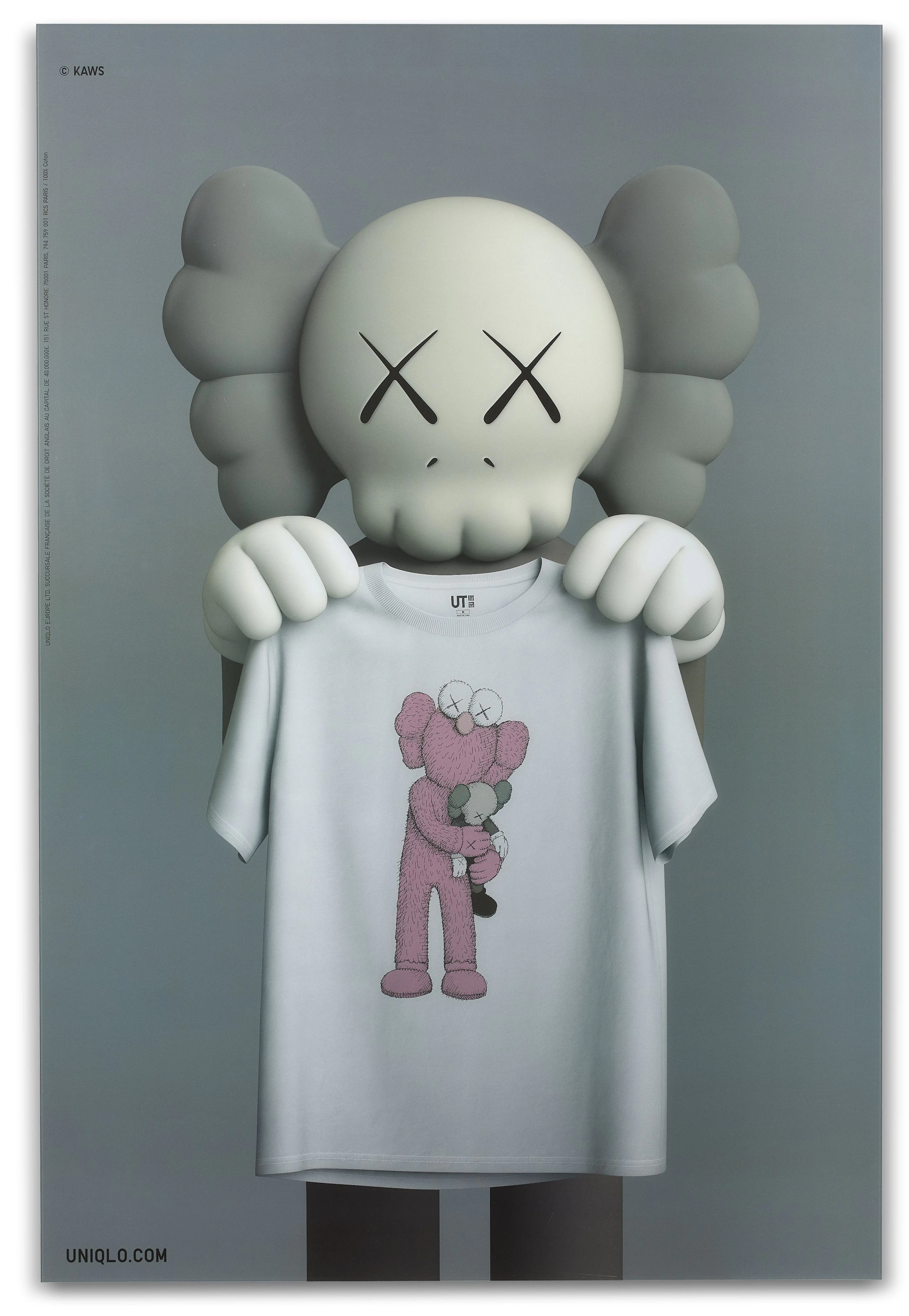 Uniqlo x KAWS Uniqlo poster (Grey) - 2019 Affiche de...