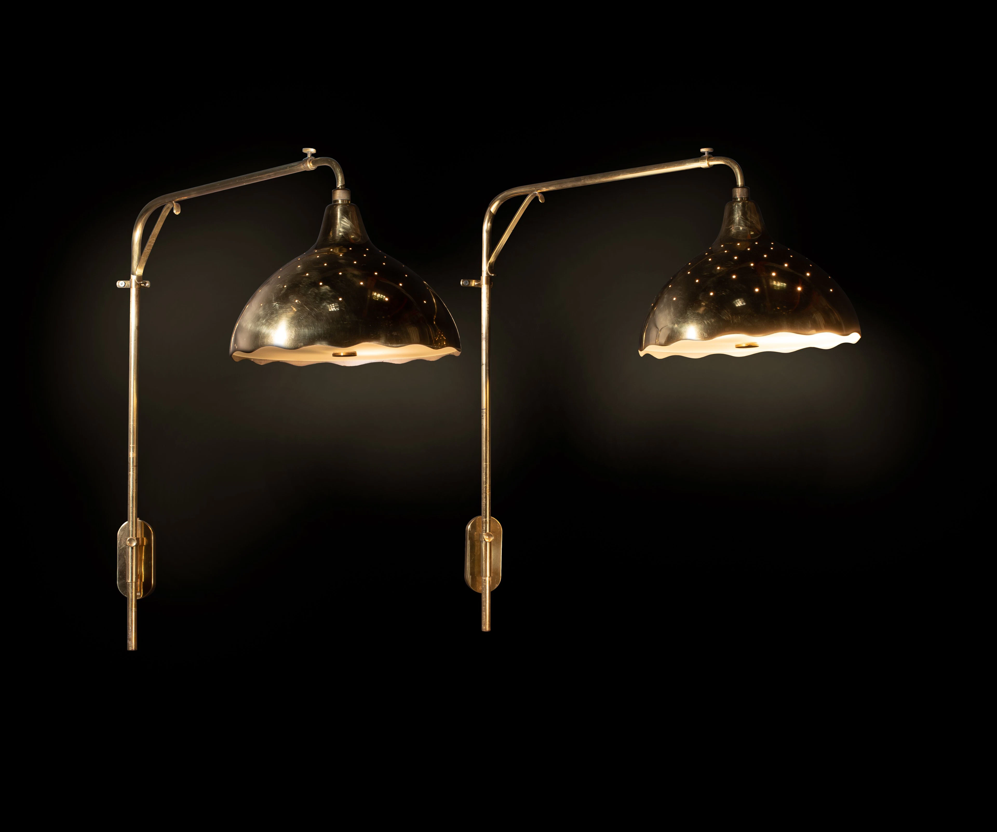 Paavo TYNELL & Gunnel NYMAN 1890-1973 & 1909-1948 Paire d'appliques mod