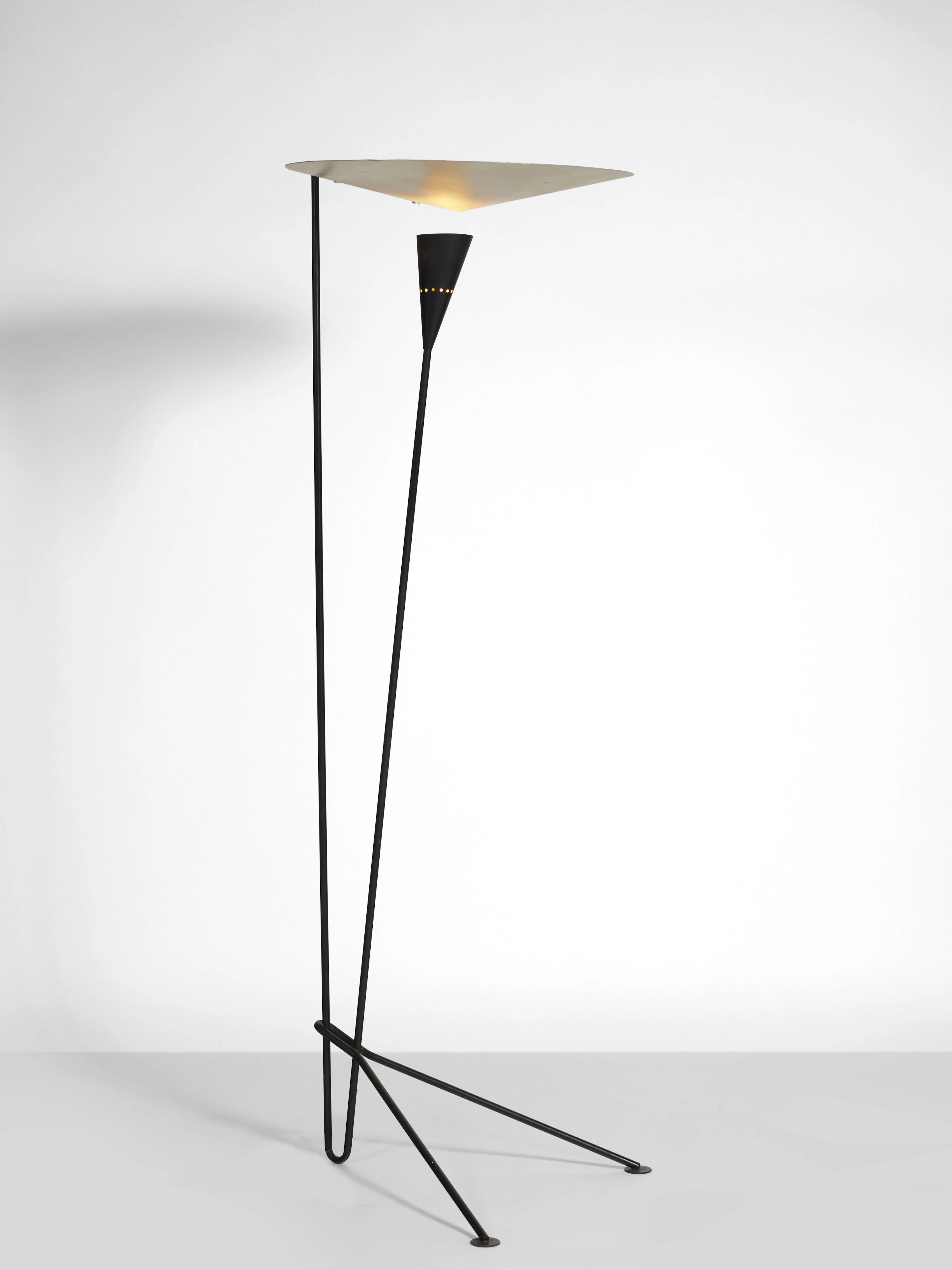 Michel BUFFET Né en 1931 Lampadaire modèle B211 - 1950