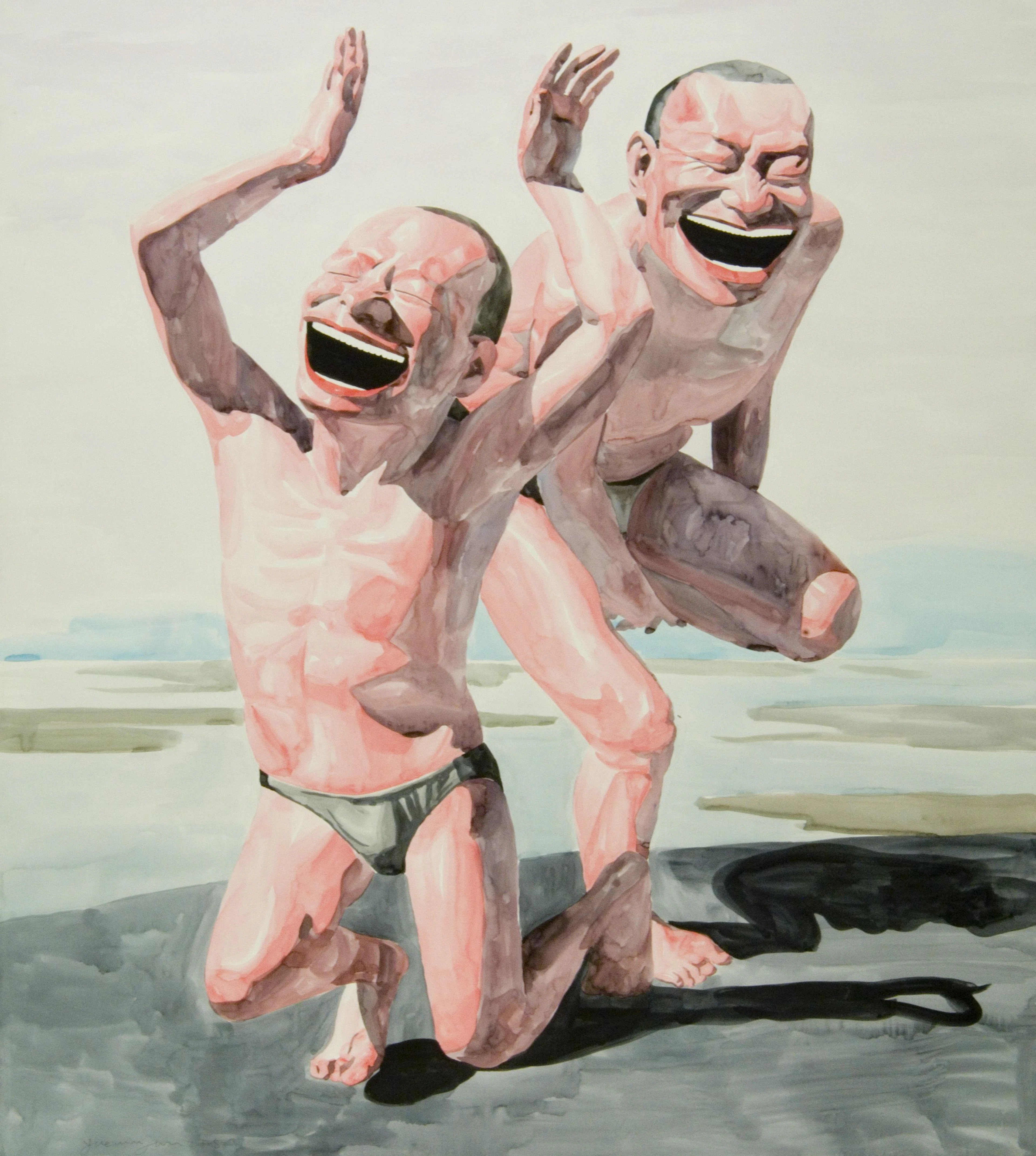 YUE Minjun (Né en 1962) Untitled (Smile-isme n°20) - 2006...