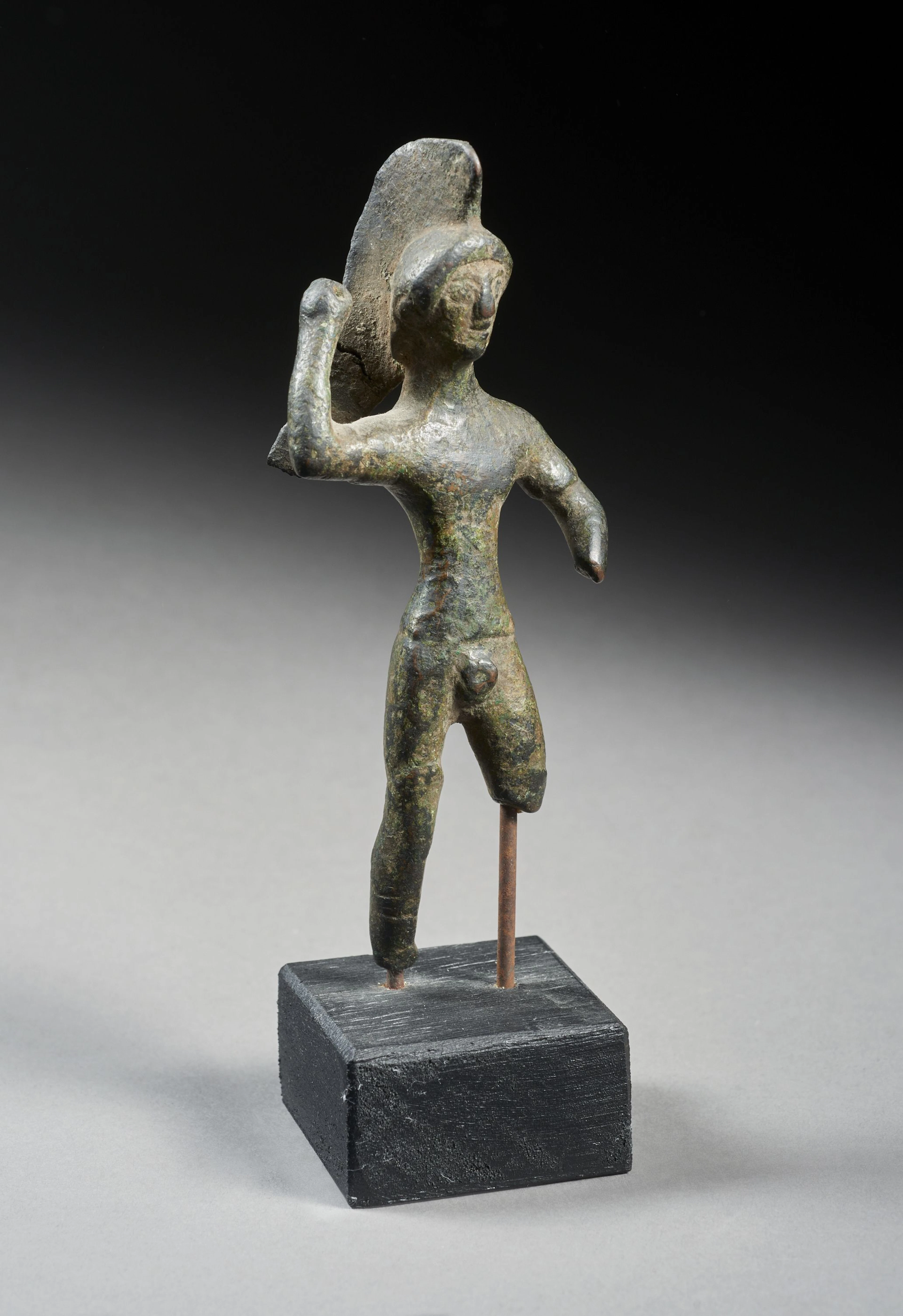 GUERRIER EN BRONZE Art étrusque, vers le 5e siècle av. J.-C.