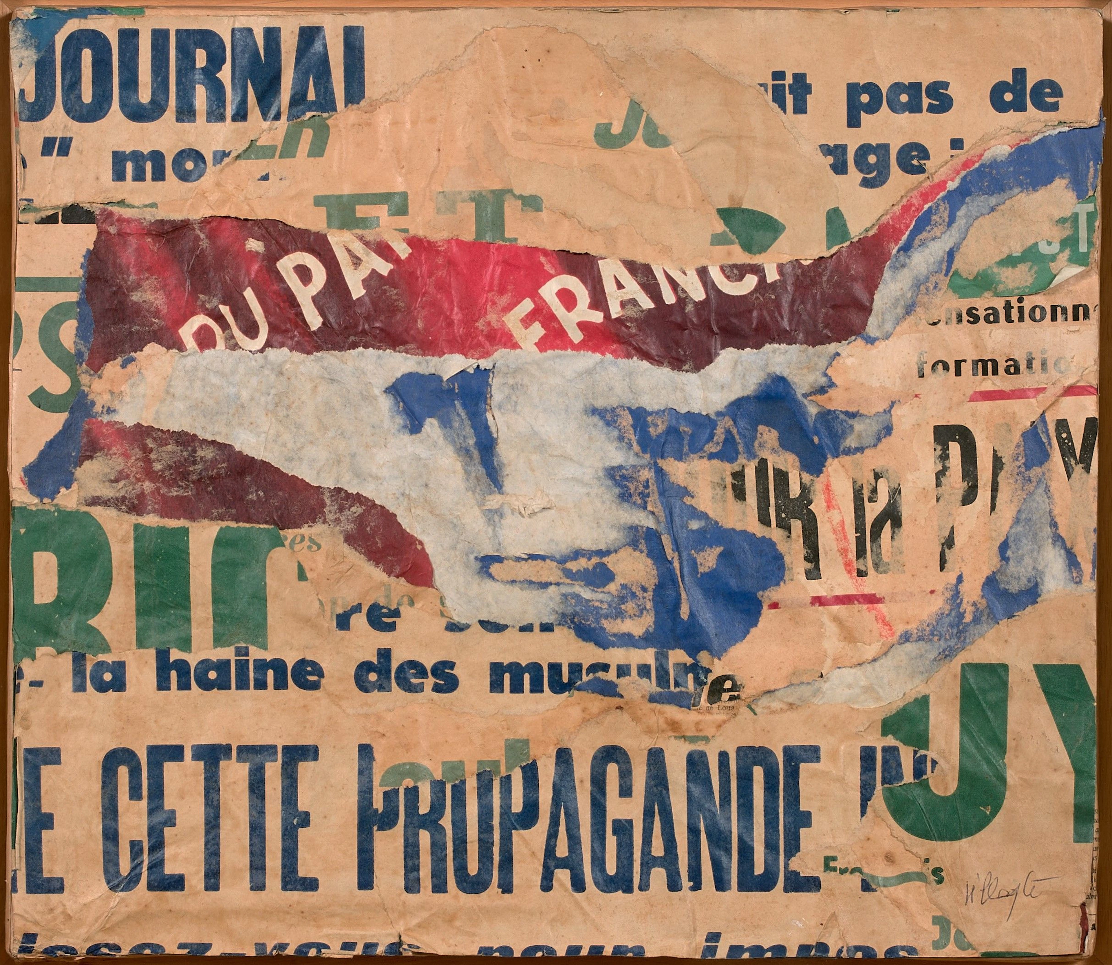 Jacques VILLEGLÉ (1926 - 2022) Rue au Maire (cette propagande infâme)