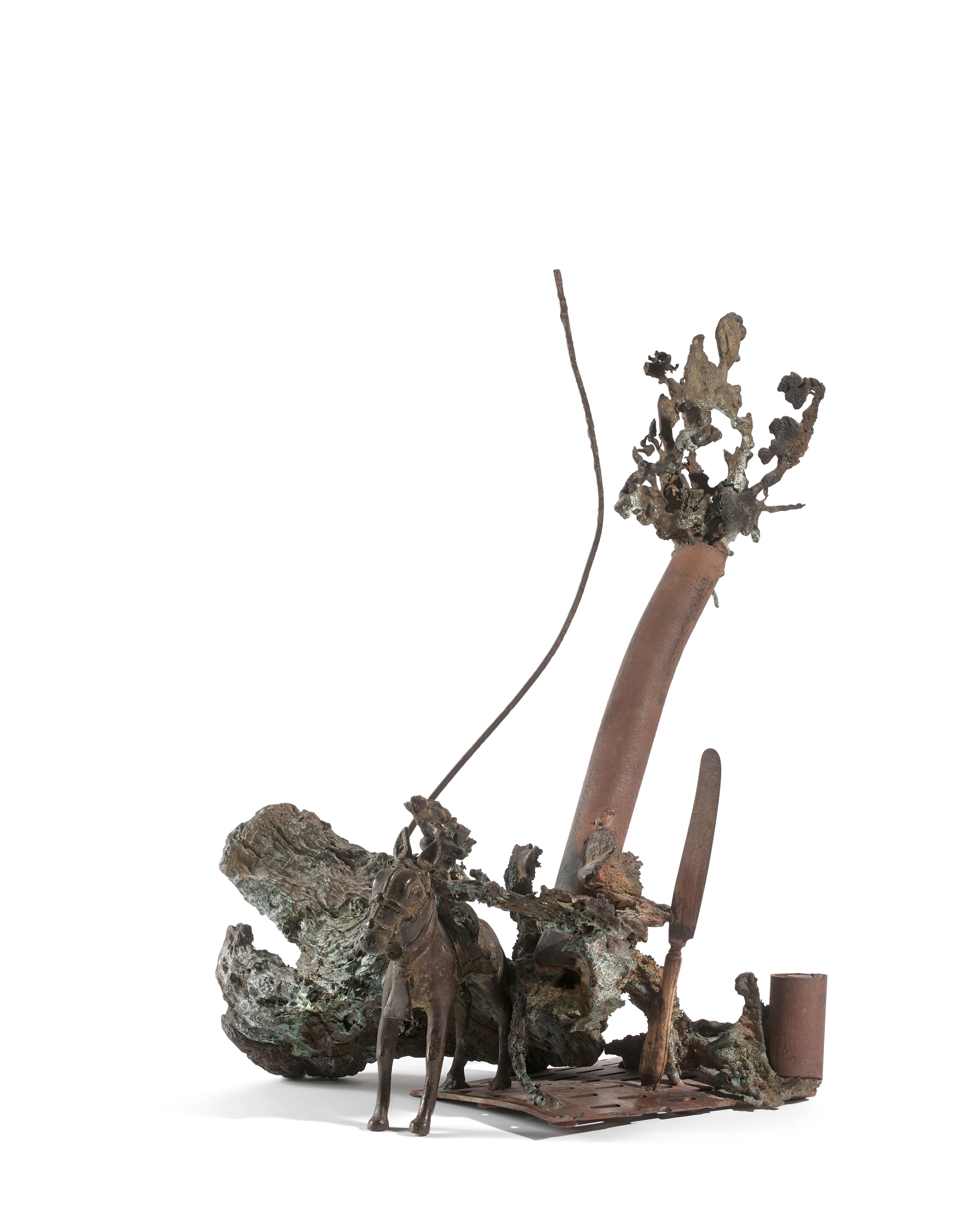 Erik DIETMAN (1937 - 2002) Sans titre - Circa 1990 Bronze et métal soudé