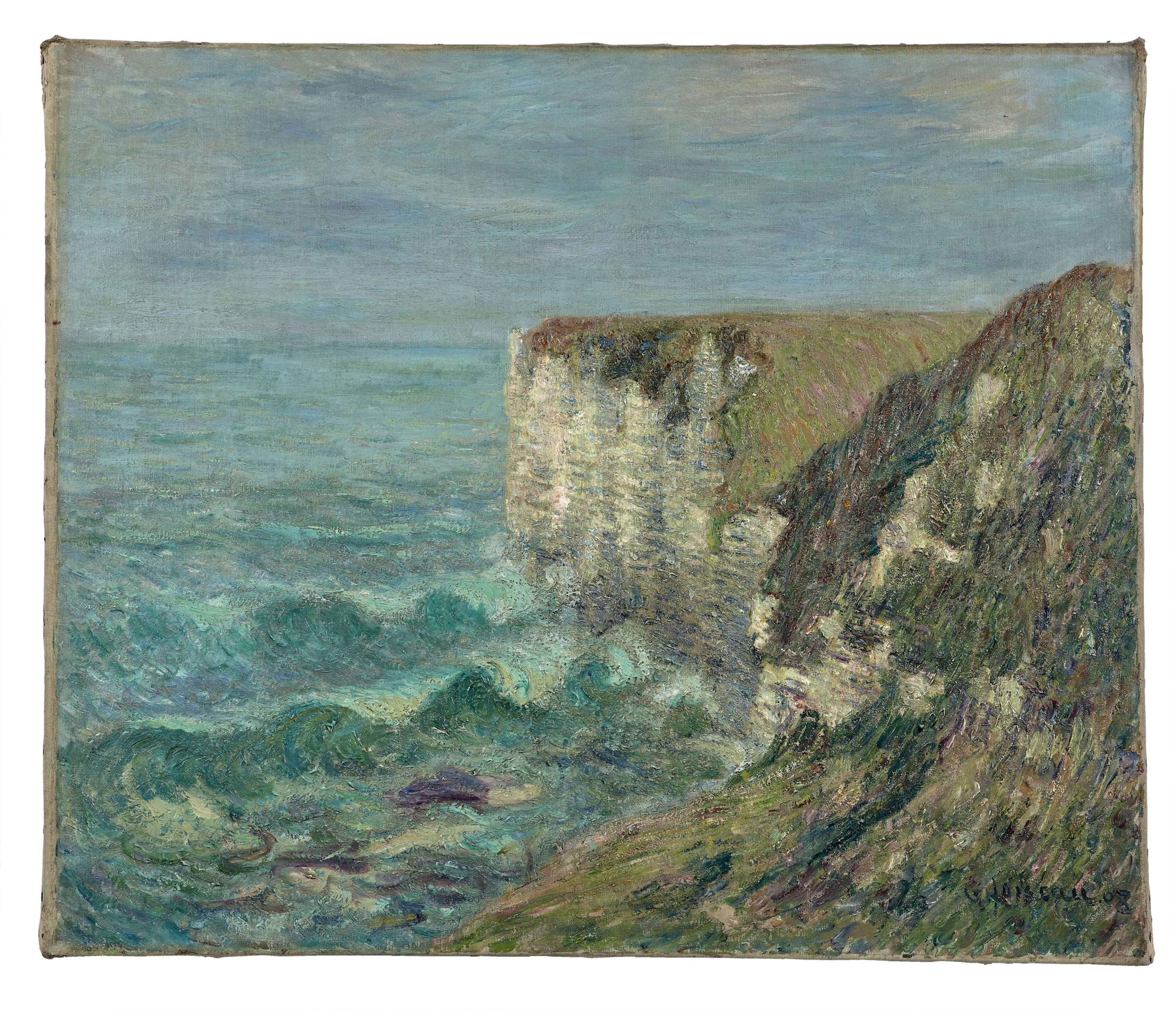 Gustave LOISEAU 1865-1935 Falaises de Saint-Jouin près...