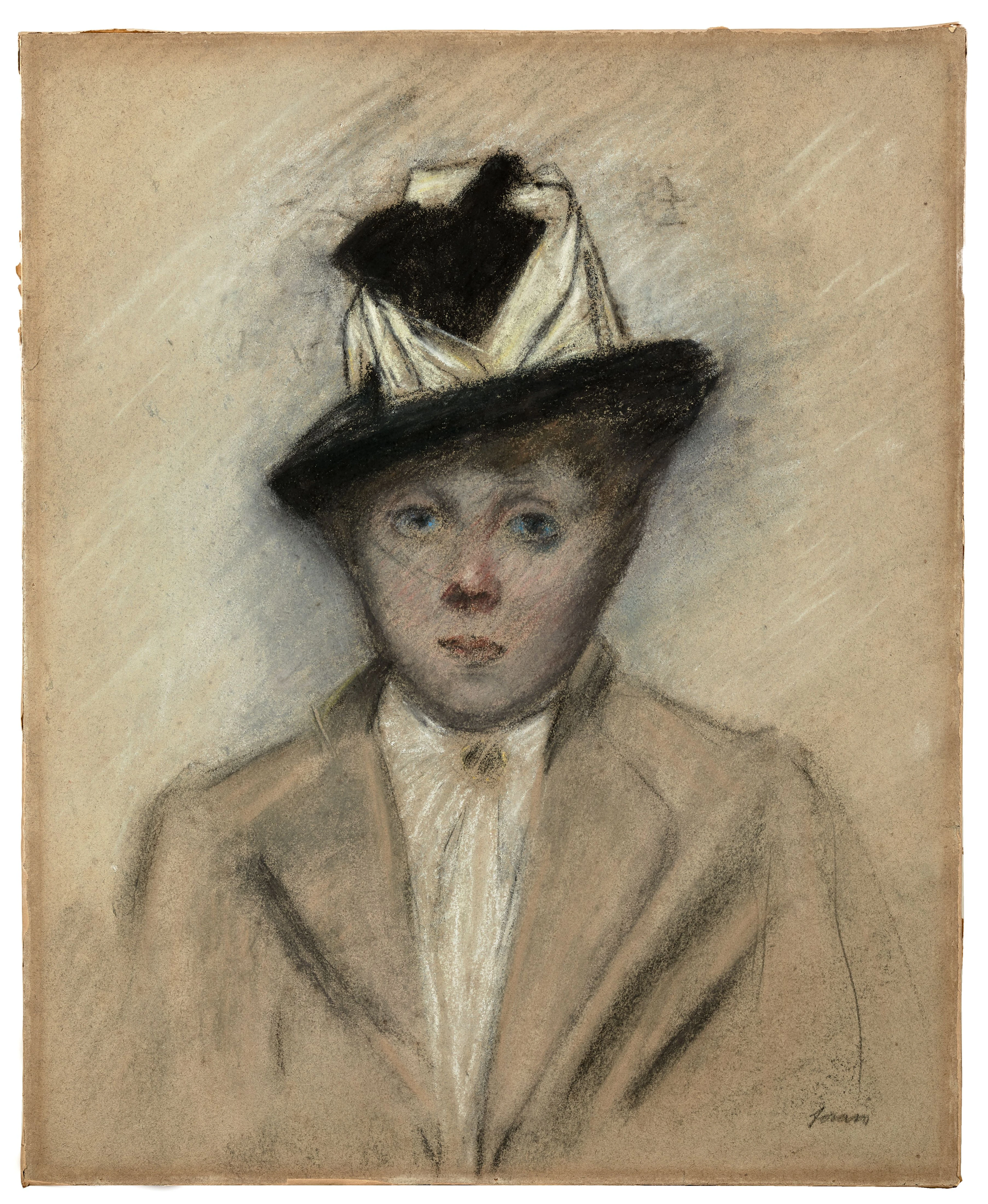 Jean-Louis FORAIN 1852-1931 Femme au chapeau - circa 1879...