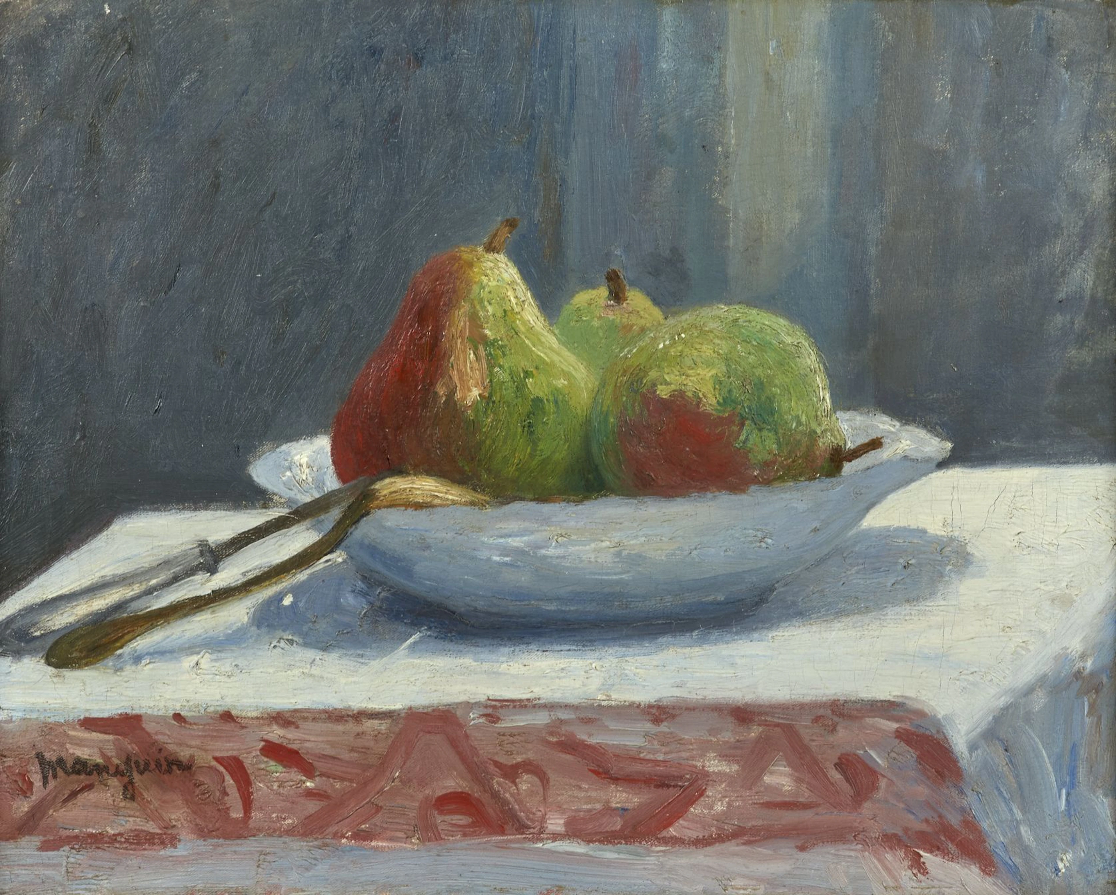 Henri Charles MANGUIN 1874- 1949 La coupe de poires - 1903 Huile sur toile