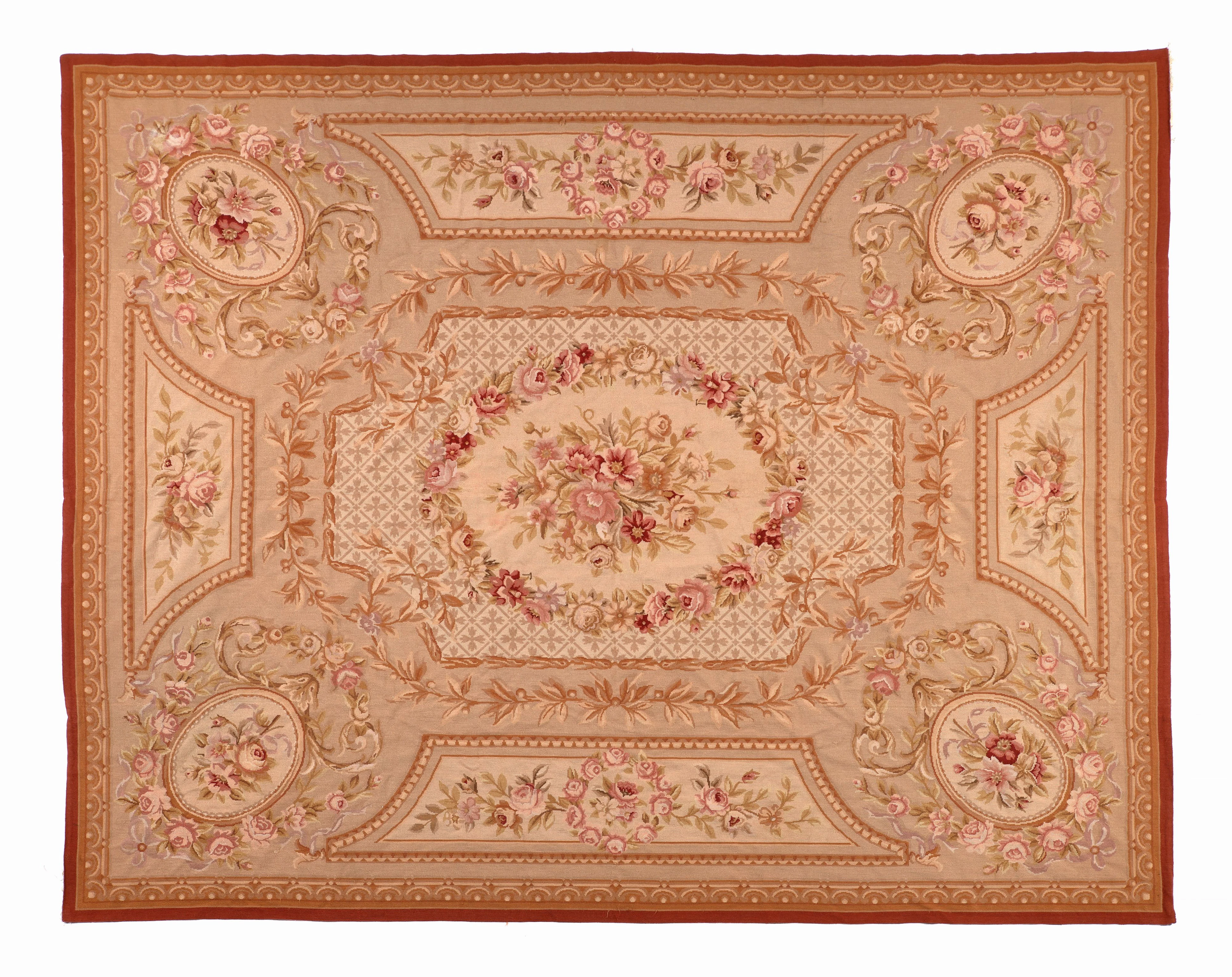Tapis dans le goût d'Aubusson