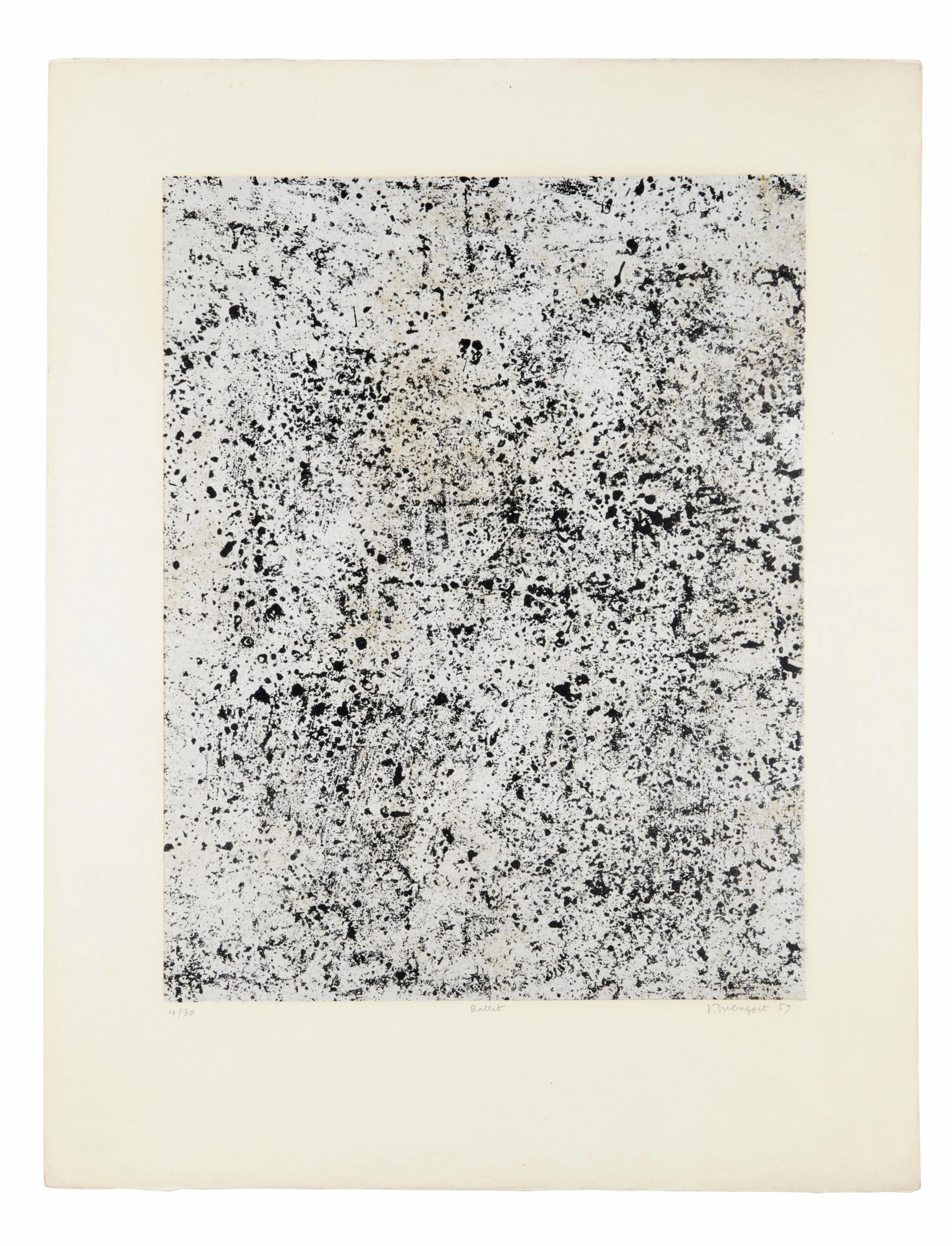 Jean DUBUFFET 1901 - 1985 Ballet -1959