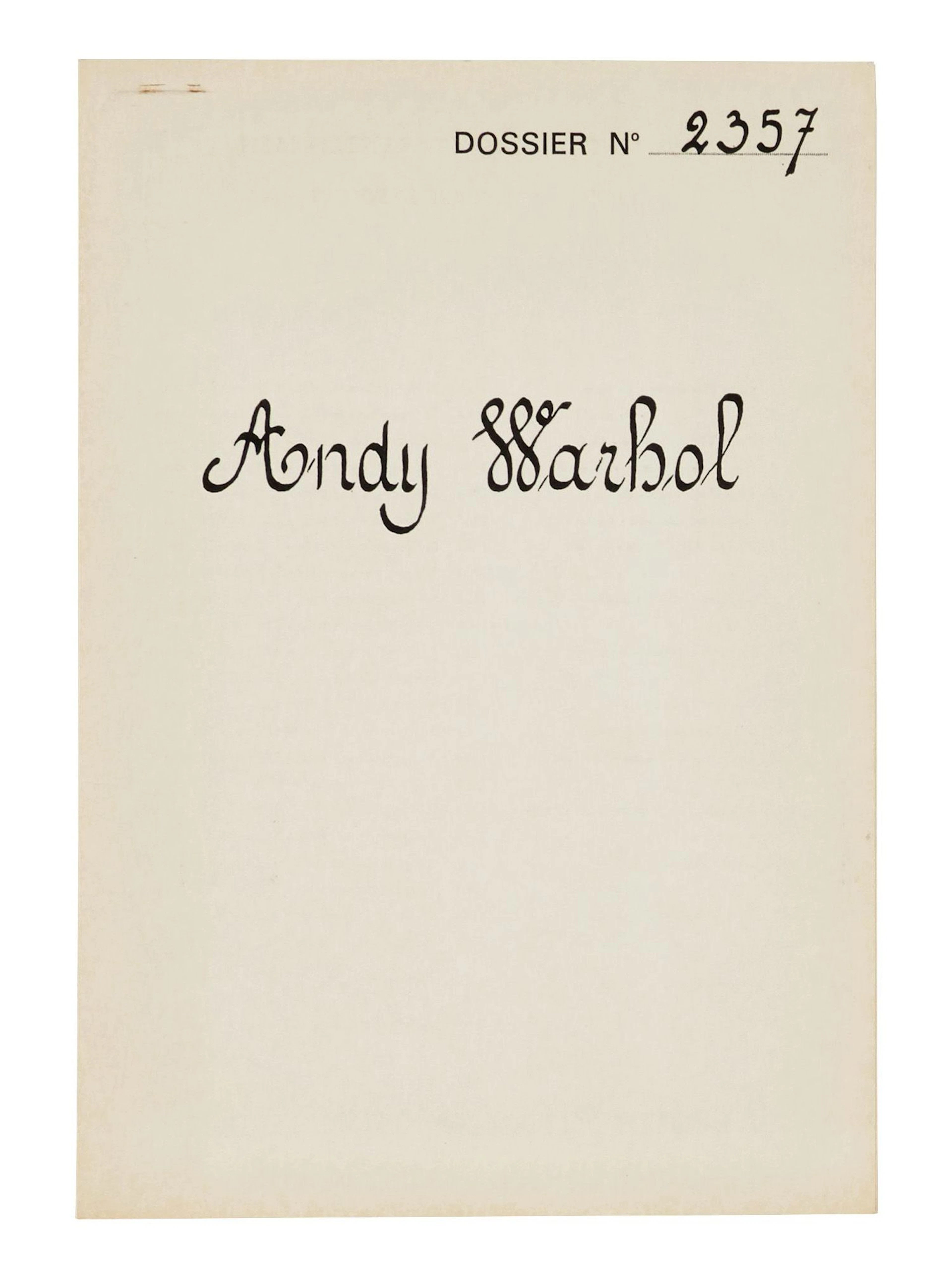 Andy WARHOL 1928 - 1987 The Thirteen Most Wanted Men
