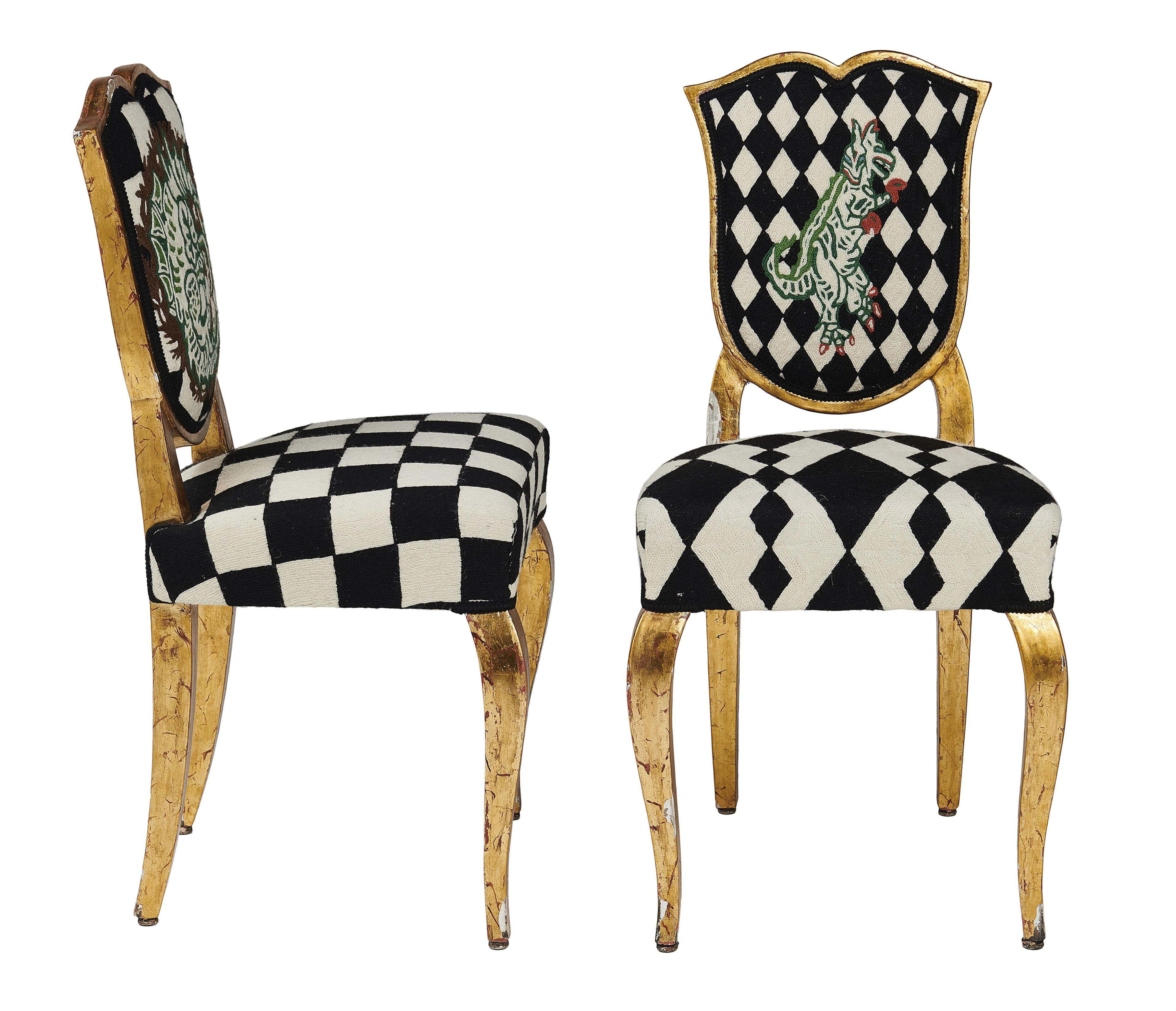 Nanda VIGO (Née en 1936) Paire de chaises « Dino chair » - circa 1940/2000