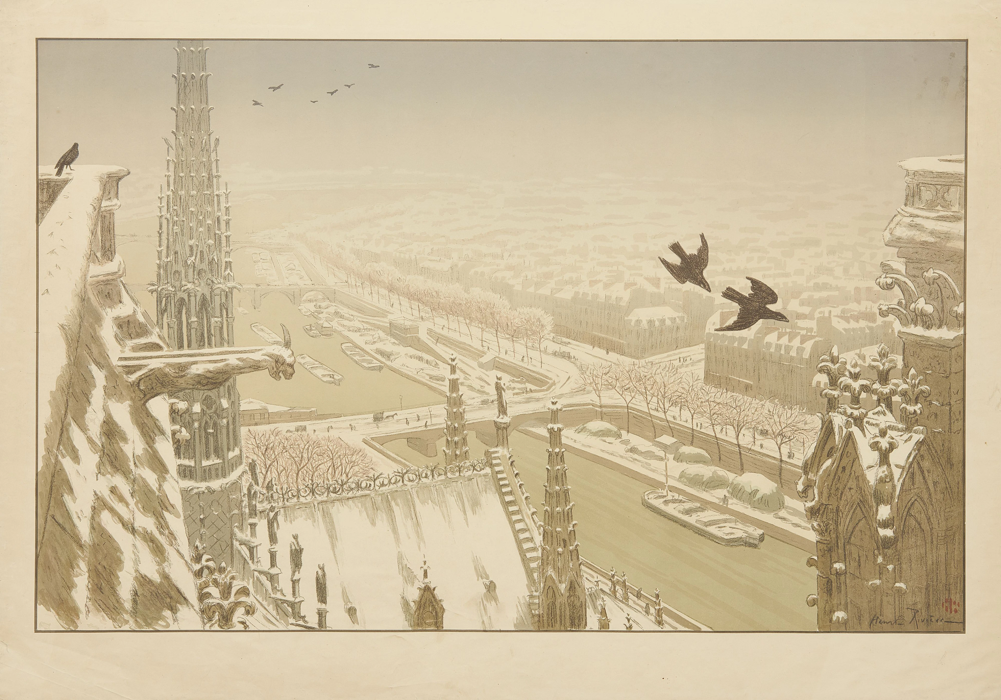 Henri Rivière (1864-1951) Paysages parisiens - 1900 Suite...