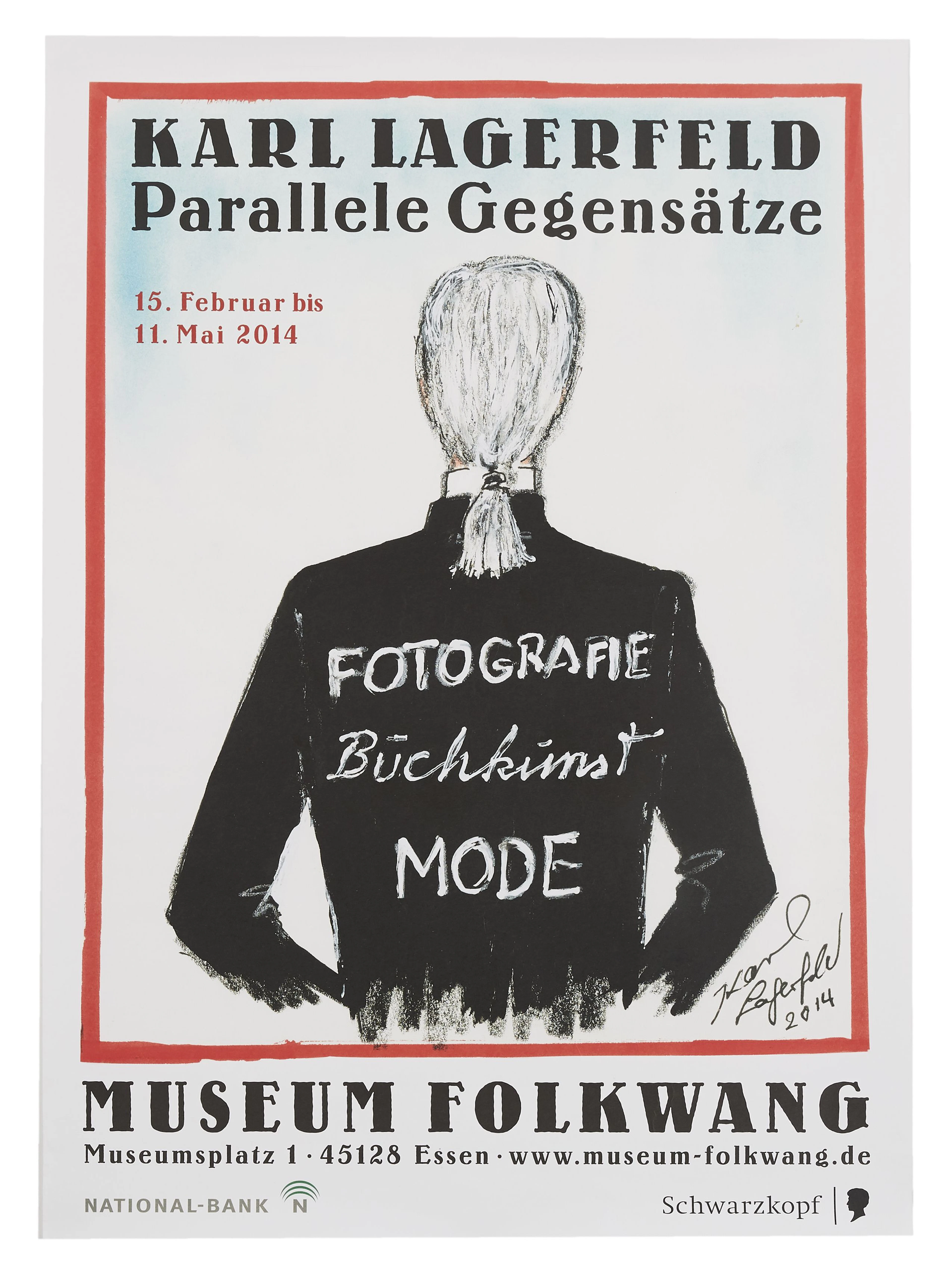 KARL LAGERFELD 1933 - 2019 Affiche de l'exposition...