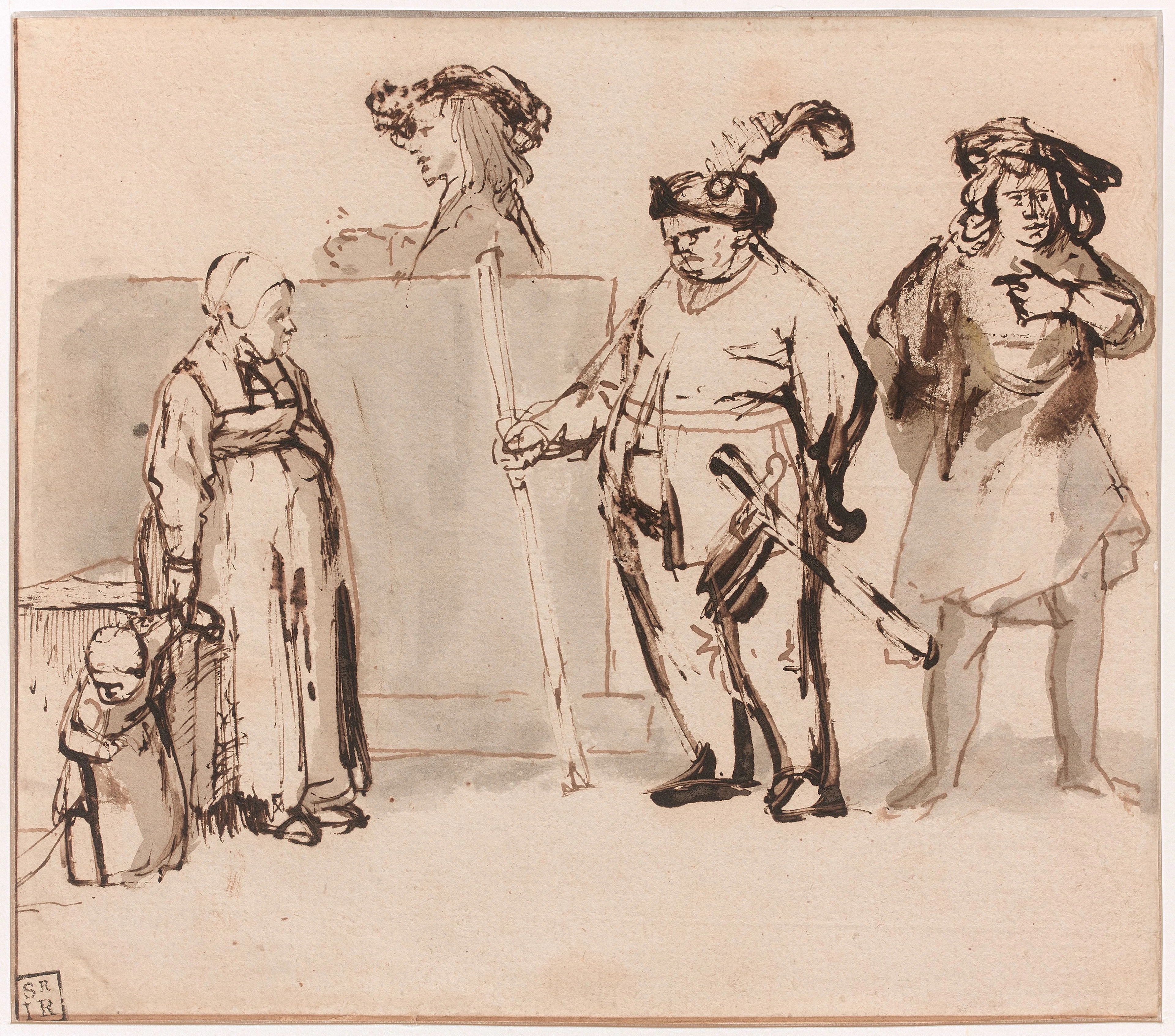 Ecole de Rembrandt Entourage de Carel Fabritius Assemblée...