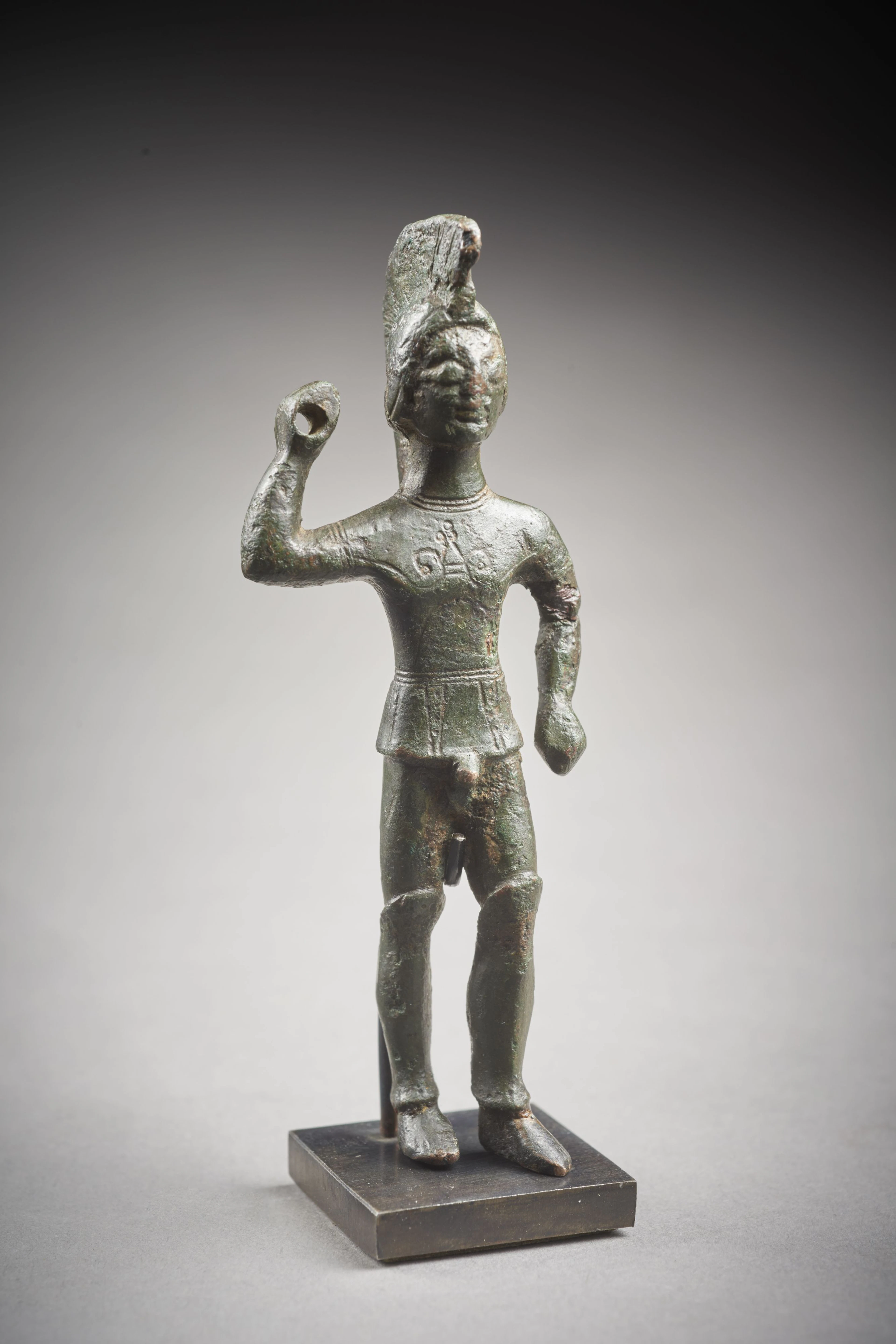 GUERRIER EN BRONZE Art étrusque, Ve siècle av. J.-C.