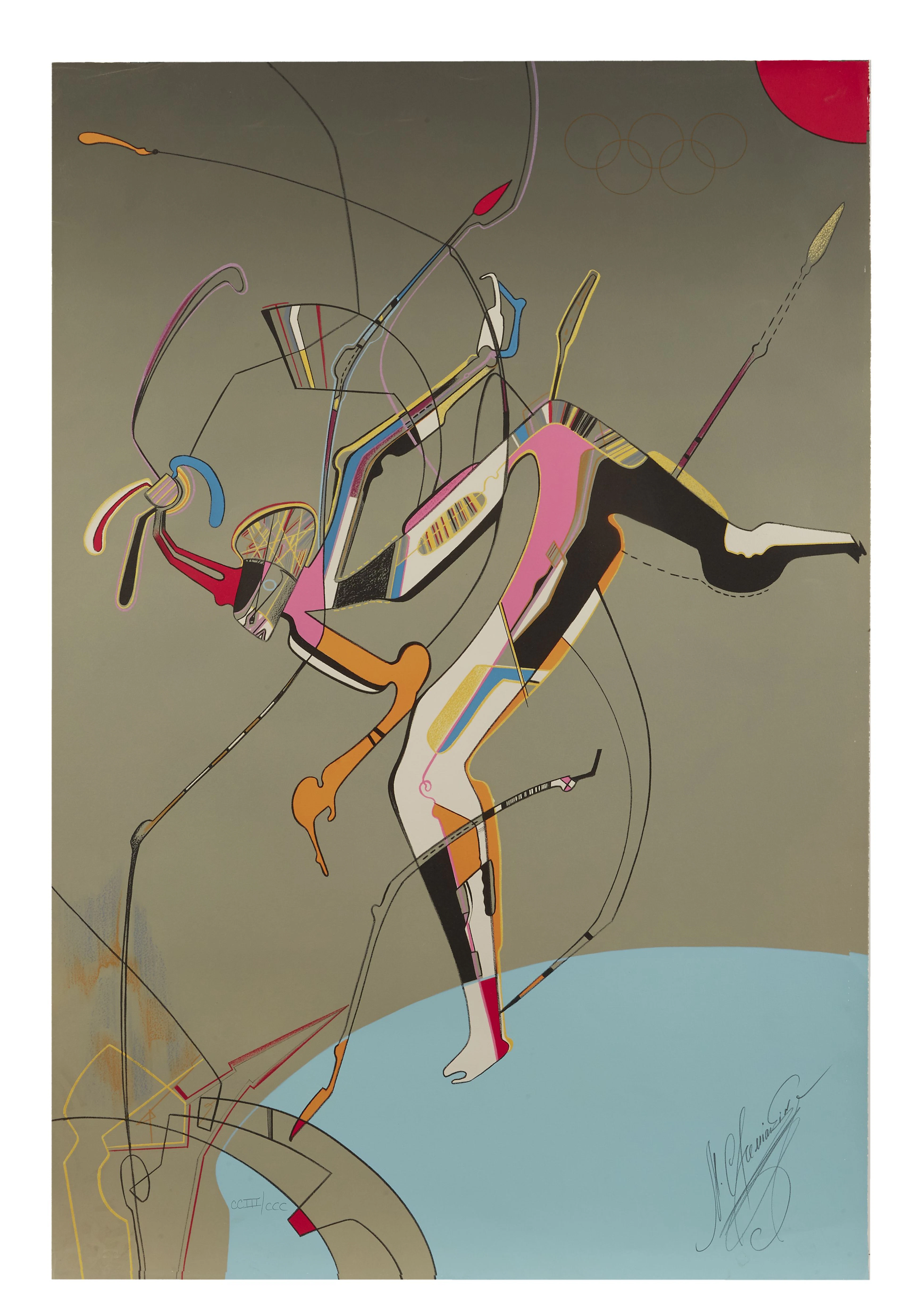 Mikhail CHEMIAKIN Né en 1943 lithographie en couleurs