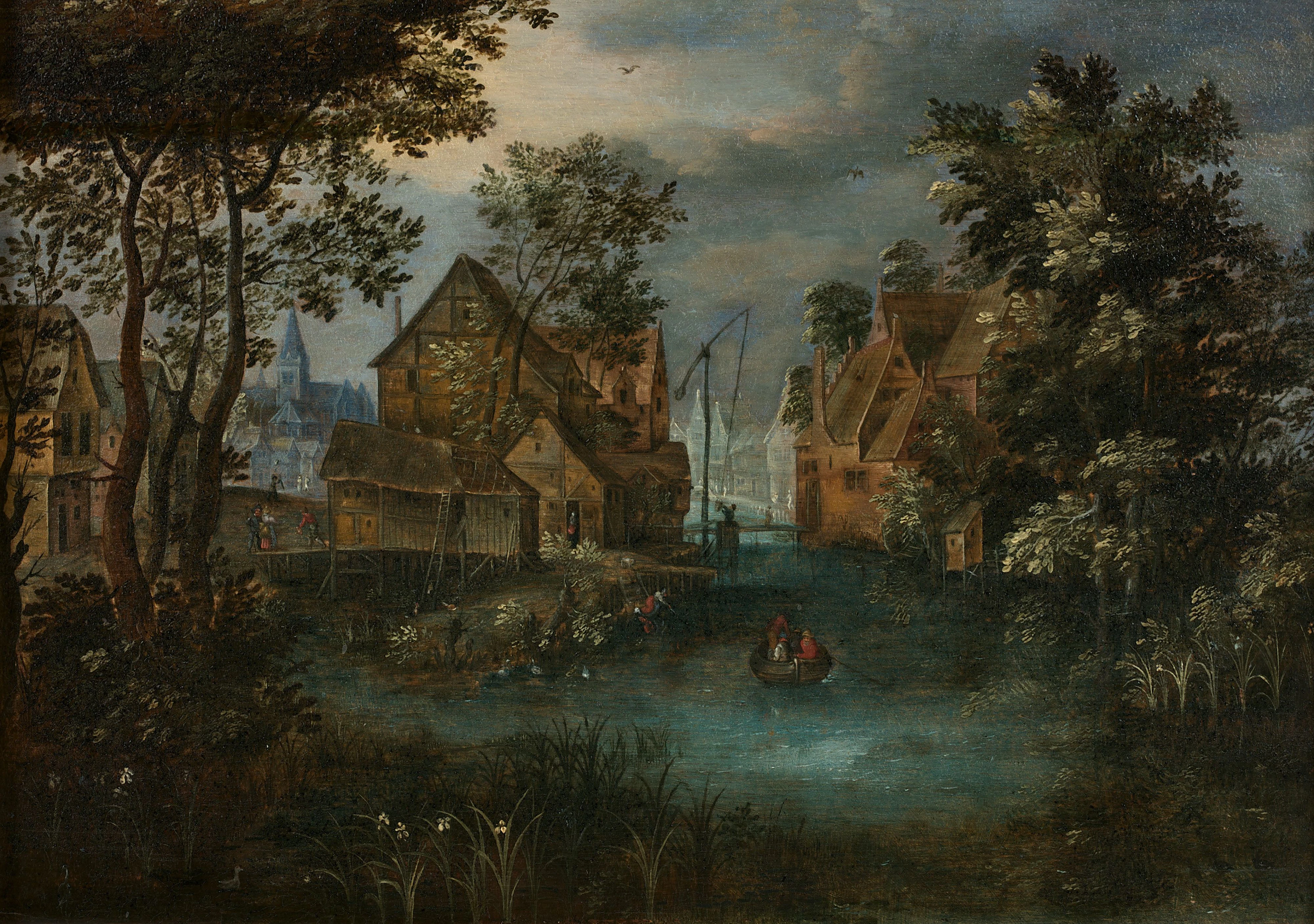 Ecole flamande du XVIIe siècle Entourage de Jan Brueghel...