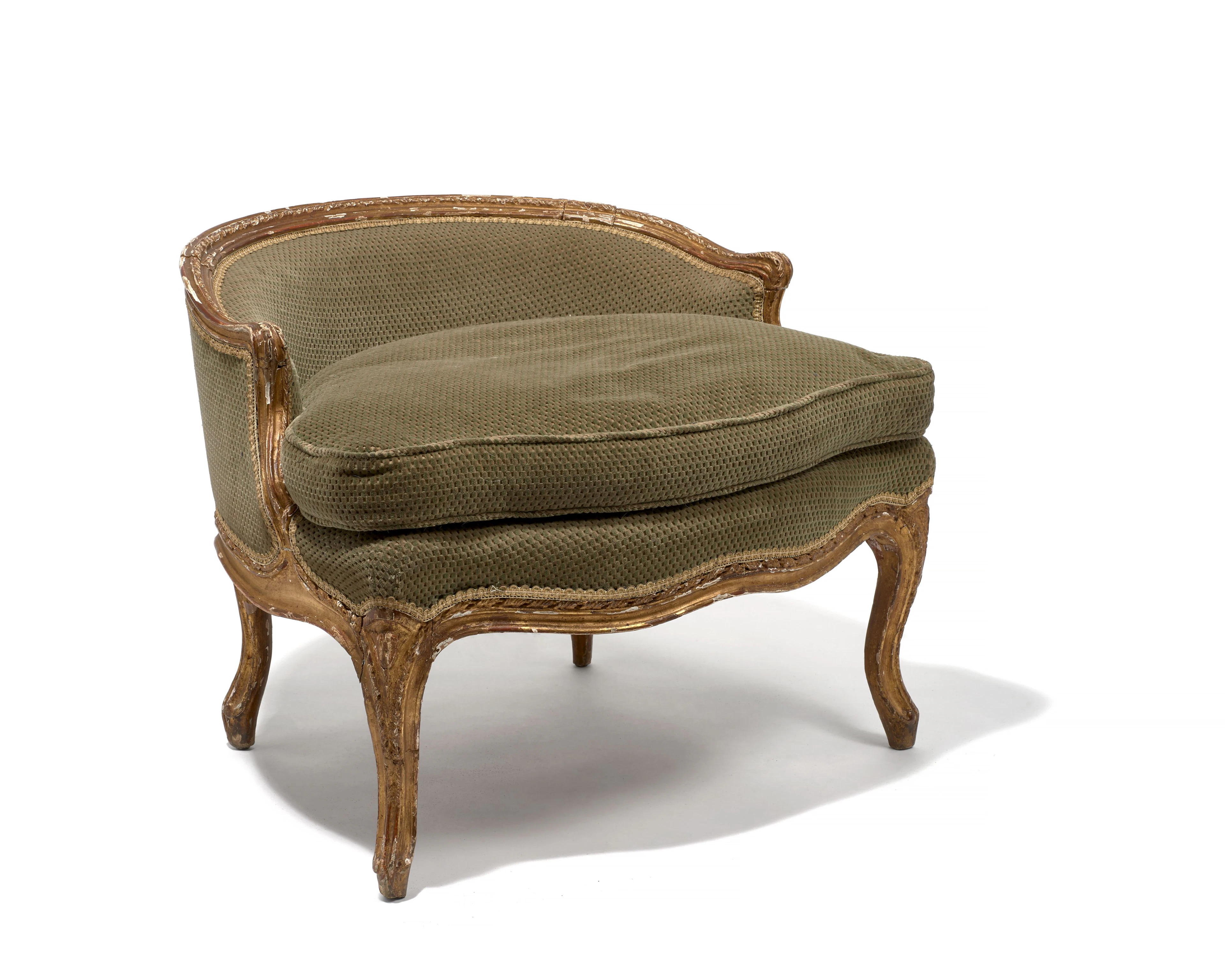TABOURET DE PIED D'ÉPOQUE TRANSITION