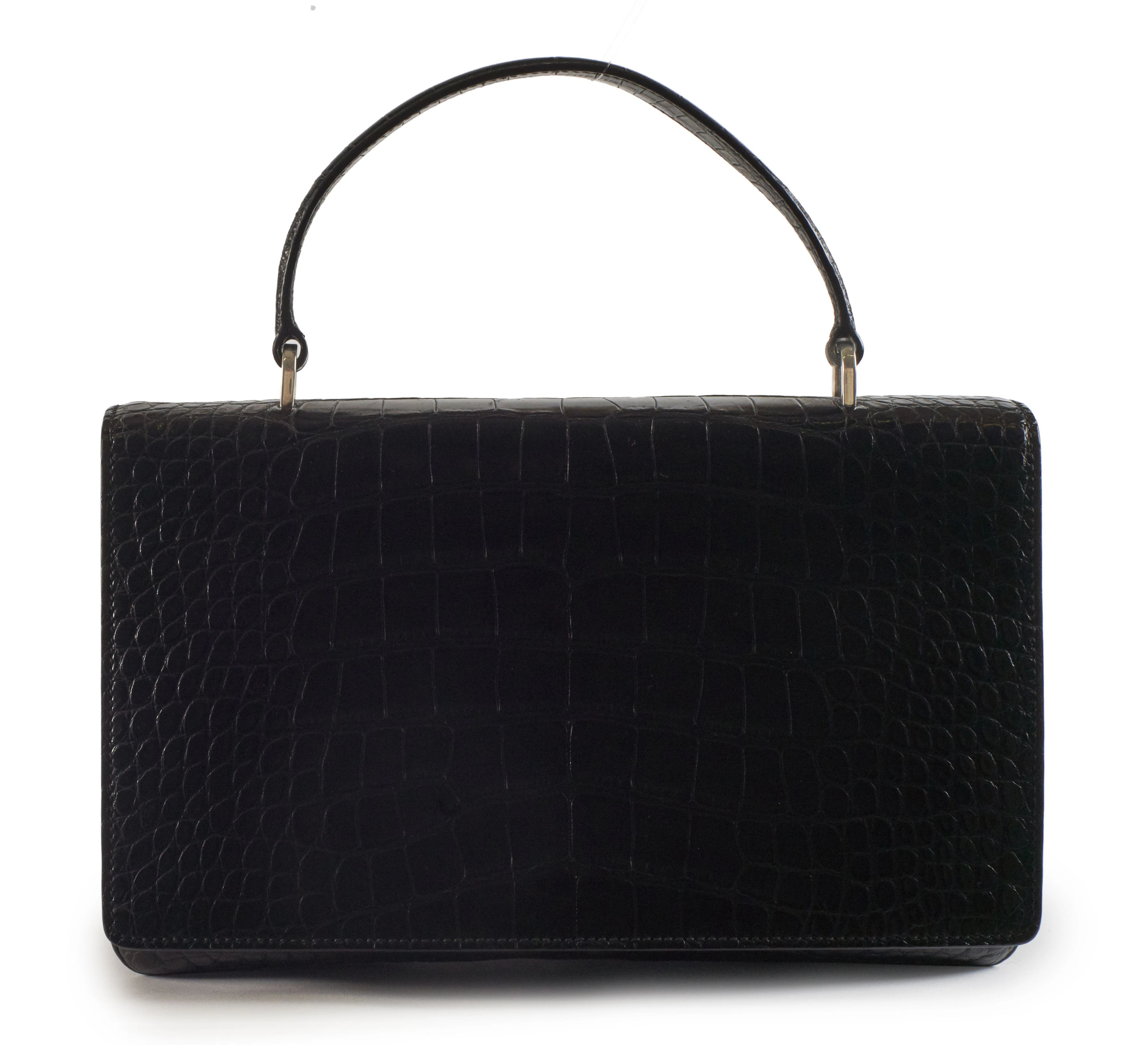 PRADA 2017 Sac à rabat Alligator noir (Alligator...
