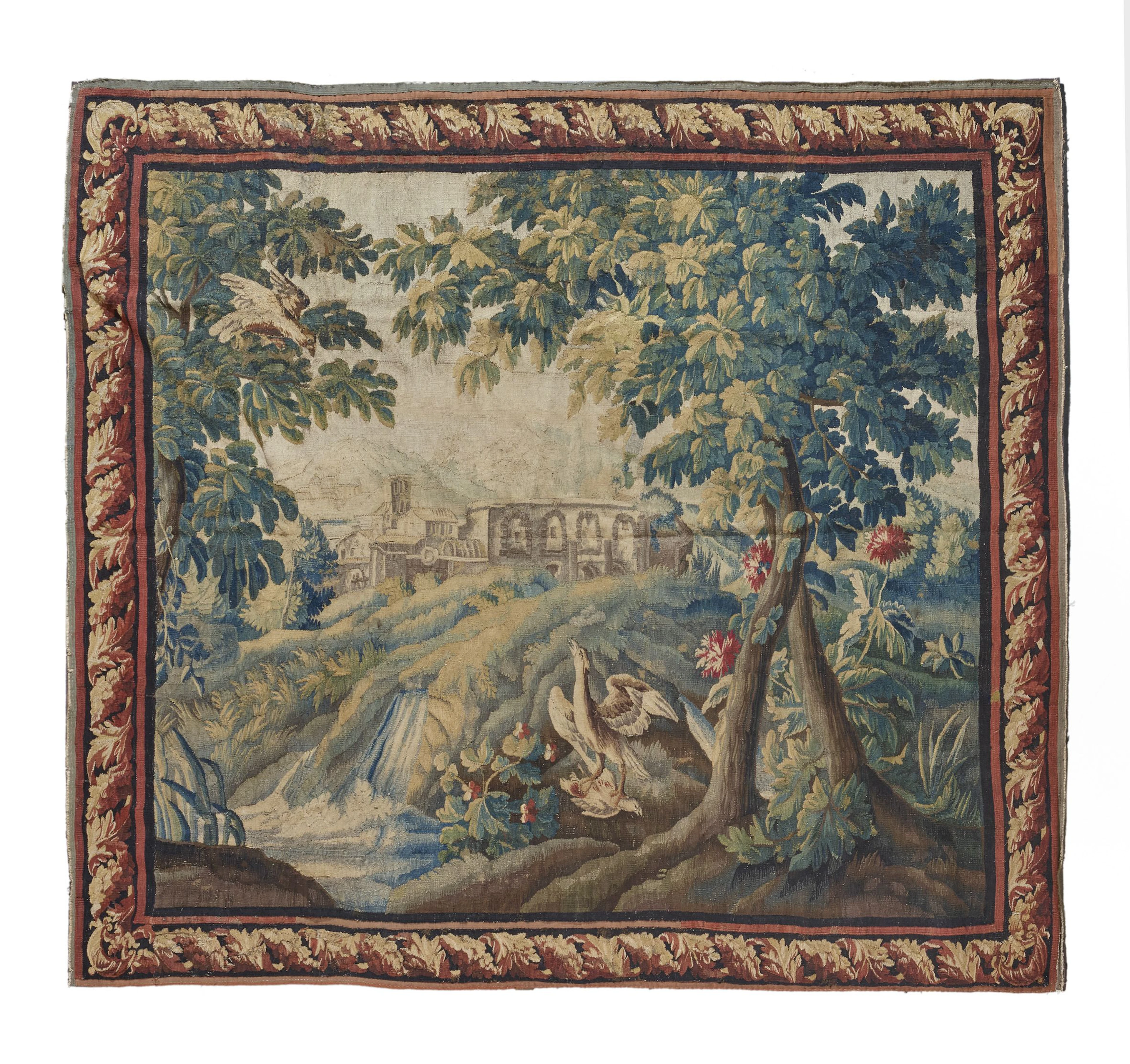 TAPISSERIE VERDURE D'AUBUSSON DU XVIIIe SIÈCLE