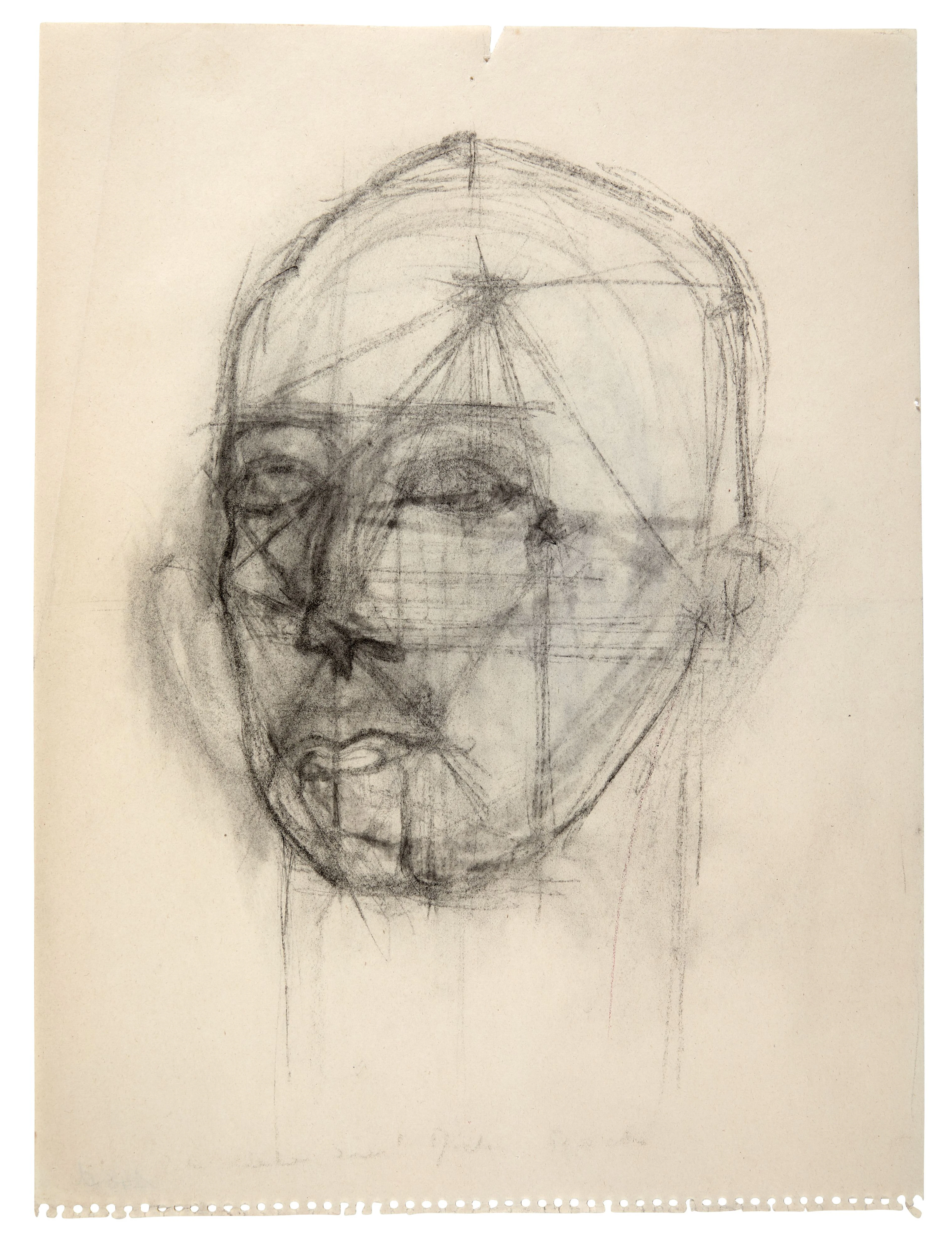 Germaine RICHIER 1902- 1959 Sans titre (Etude de tête)...