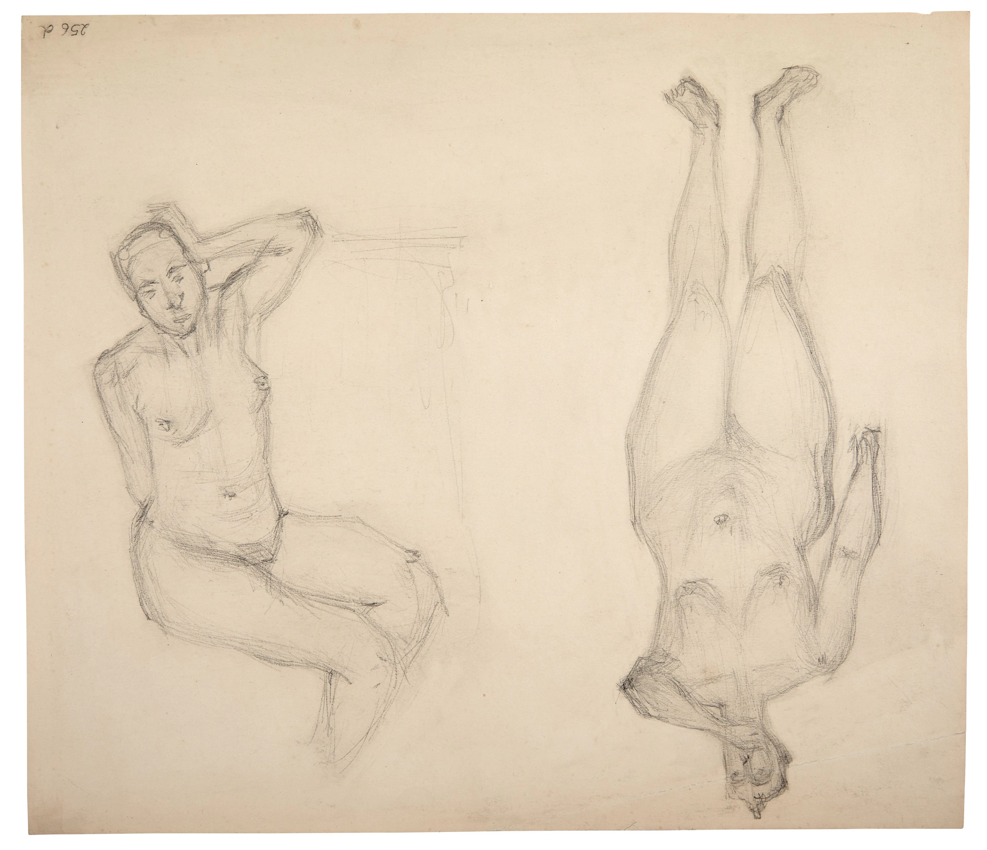 Germaine RICHIER 1902- 1959 Sans titre (Deux études de nus
