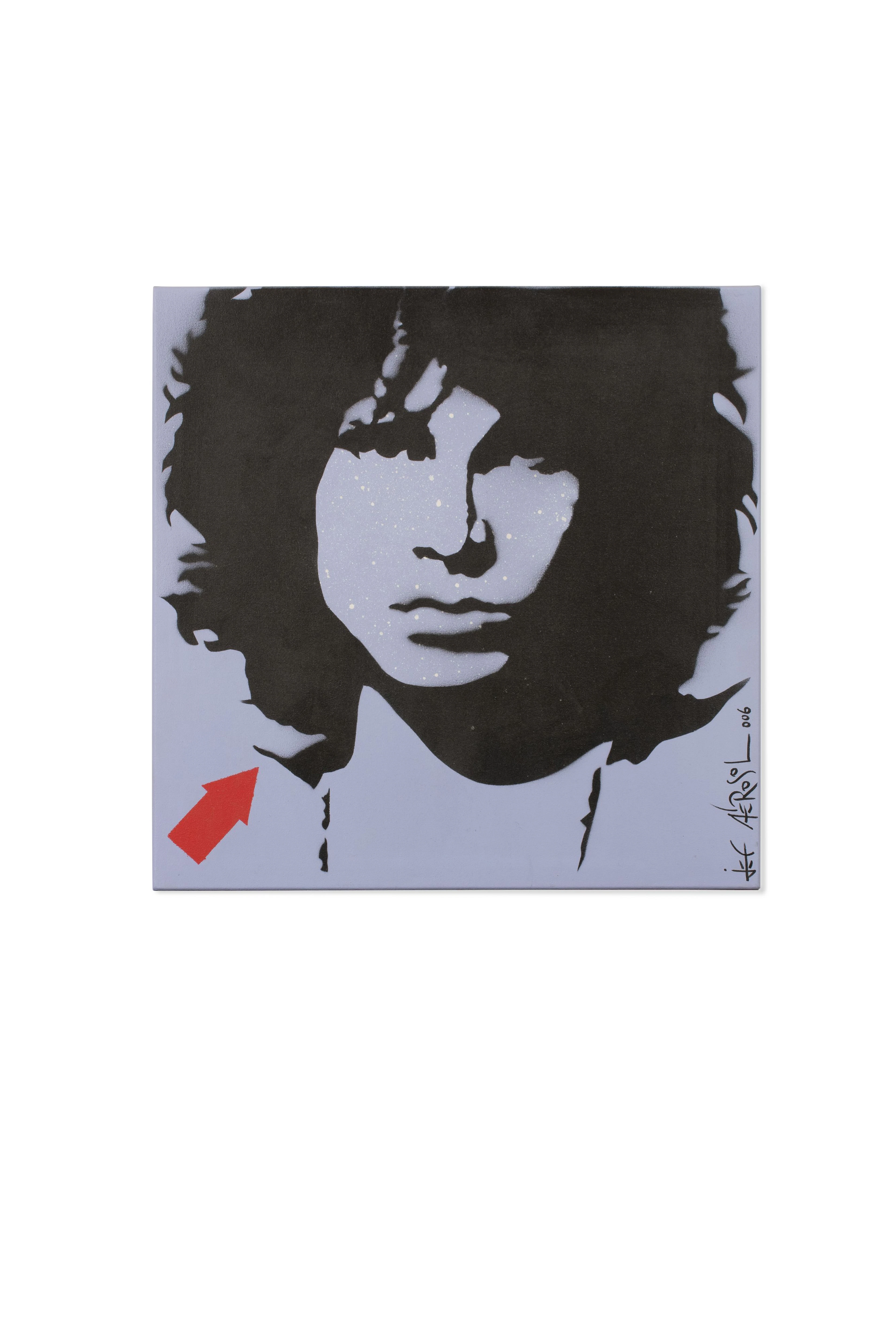 JEF AEROSOL (Français - Né en 1957) Icones 2006 (ensemble de 4 toiles) Pochoir