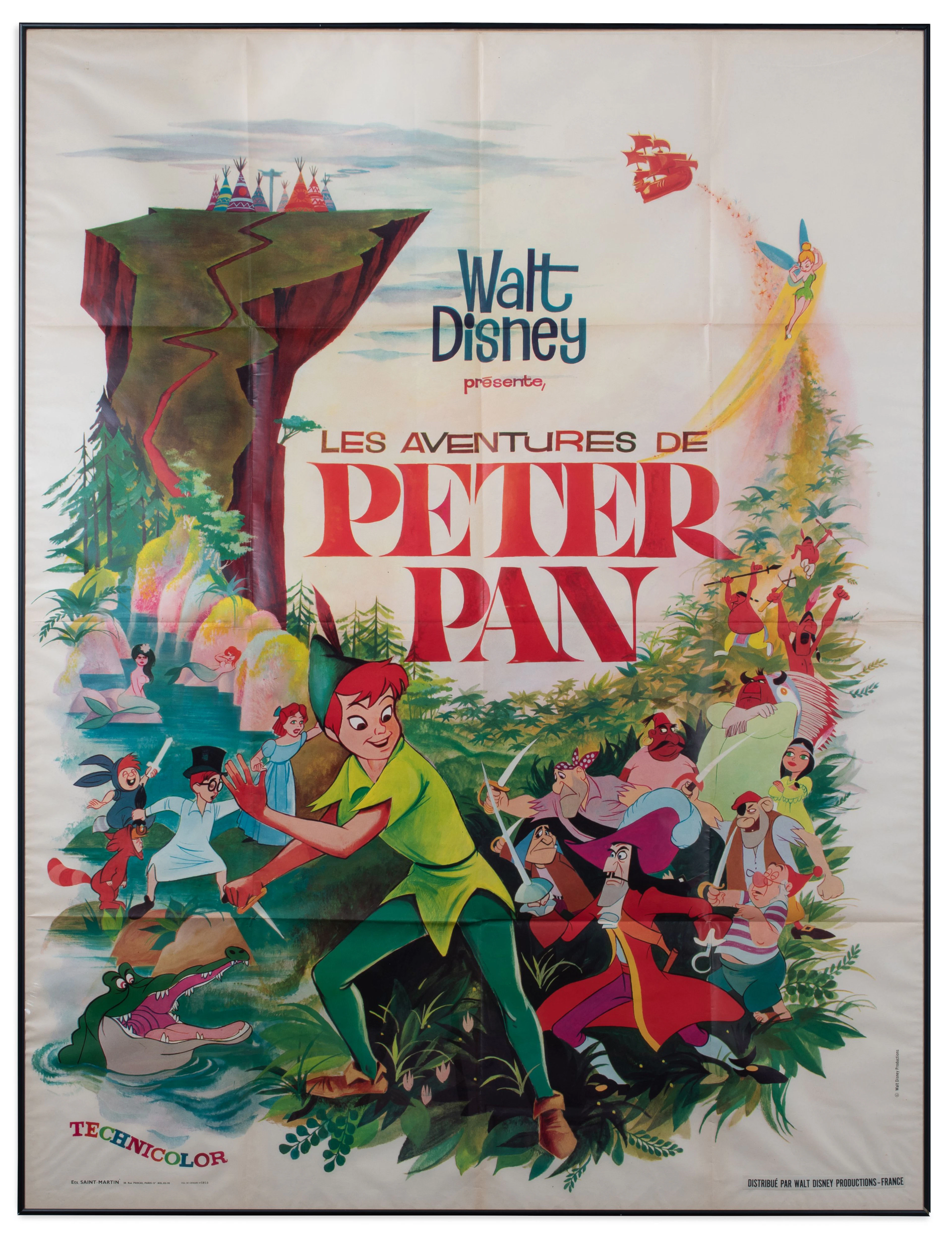 PETER PAN – 1953 Affiche originale française