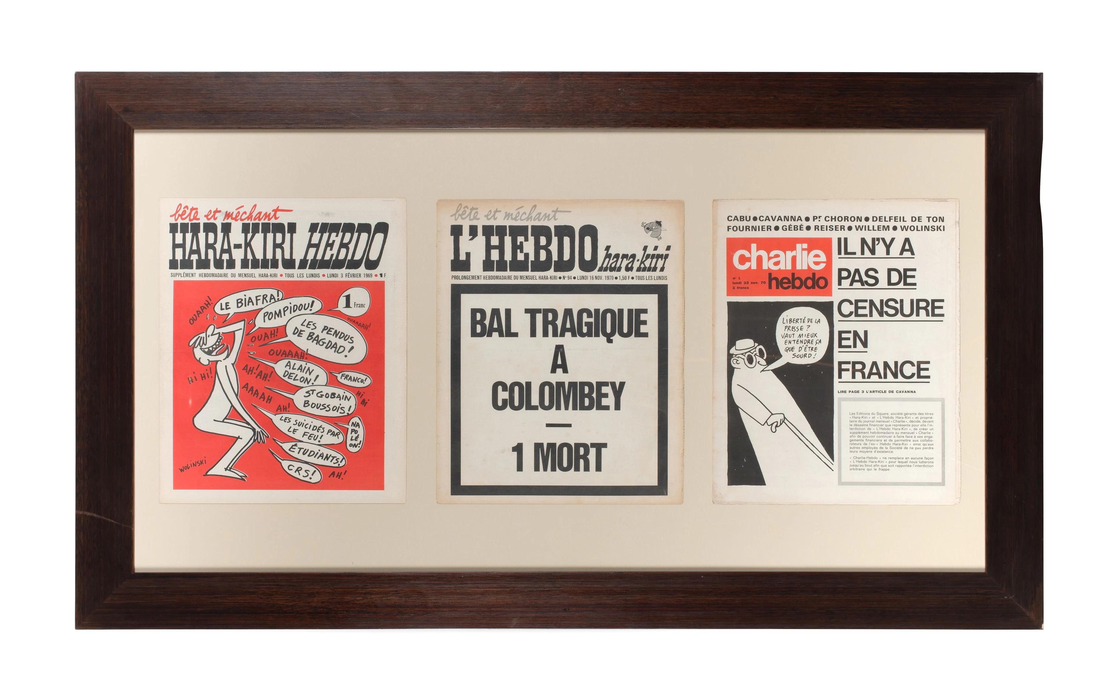 L'HEBDO... 3 couvertures des magasines