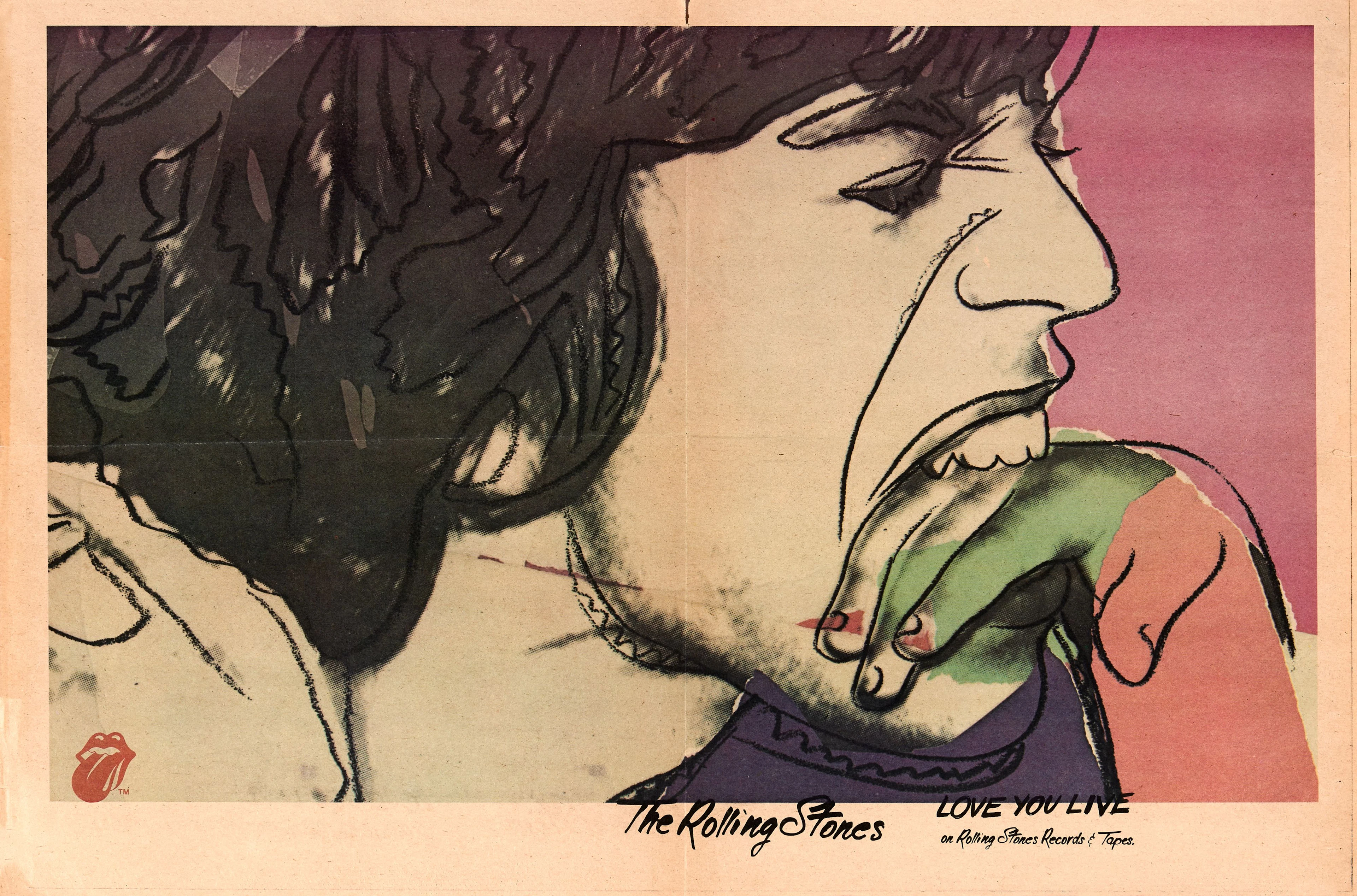 Andy WARHOL (1928 - 1987) Love me live - The Rolling...