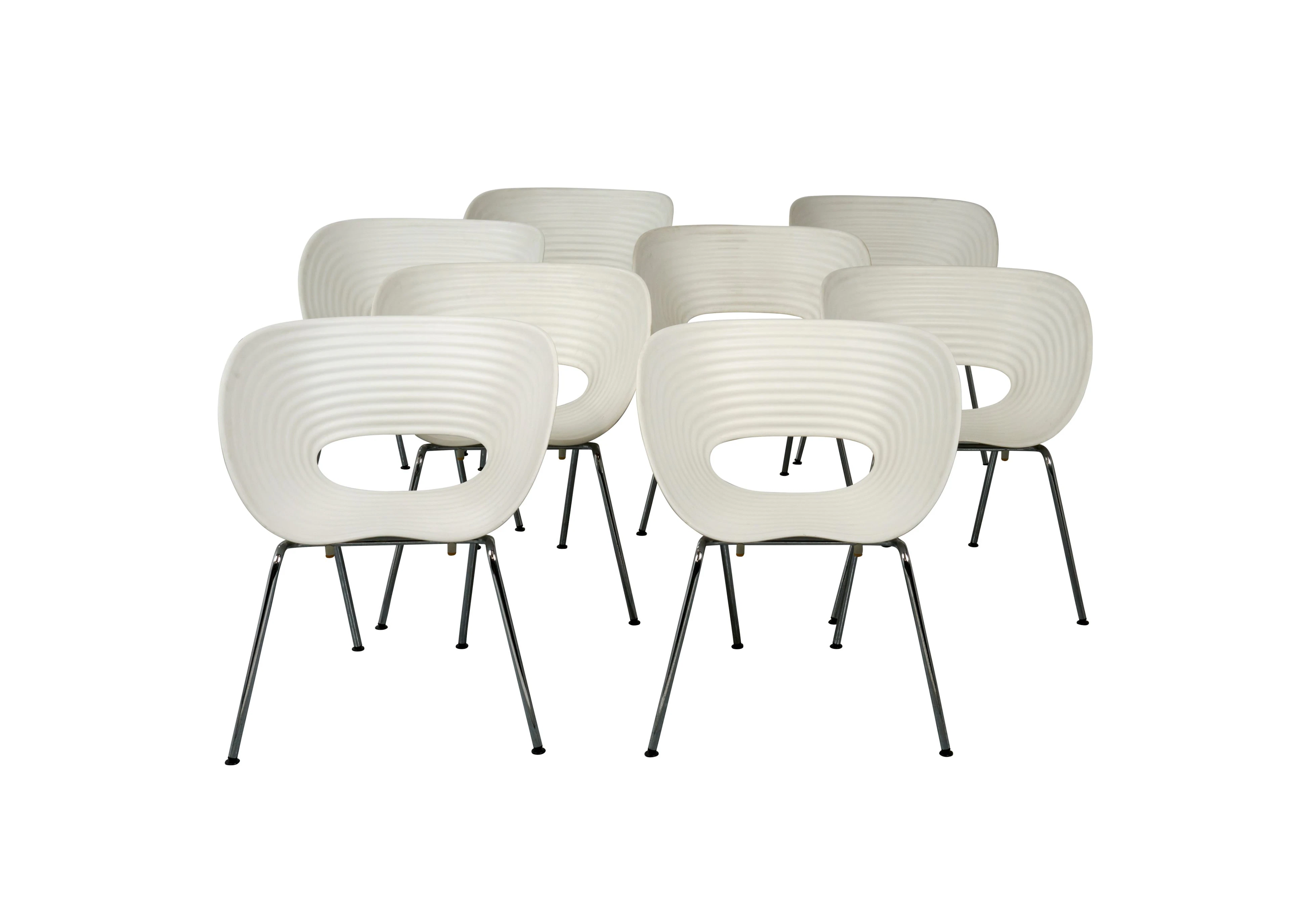 Ron ARAD (Né en 1951) Suite de huit chaises « Tom Vac » - modèle créé en 2000