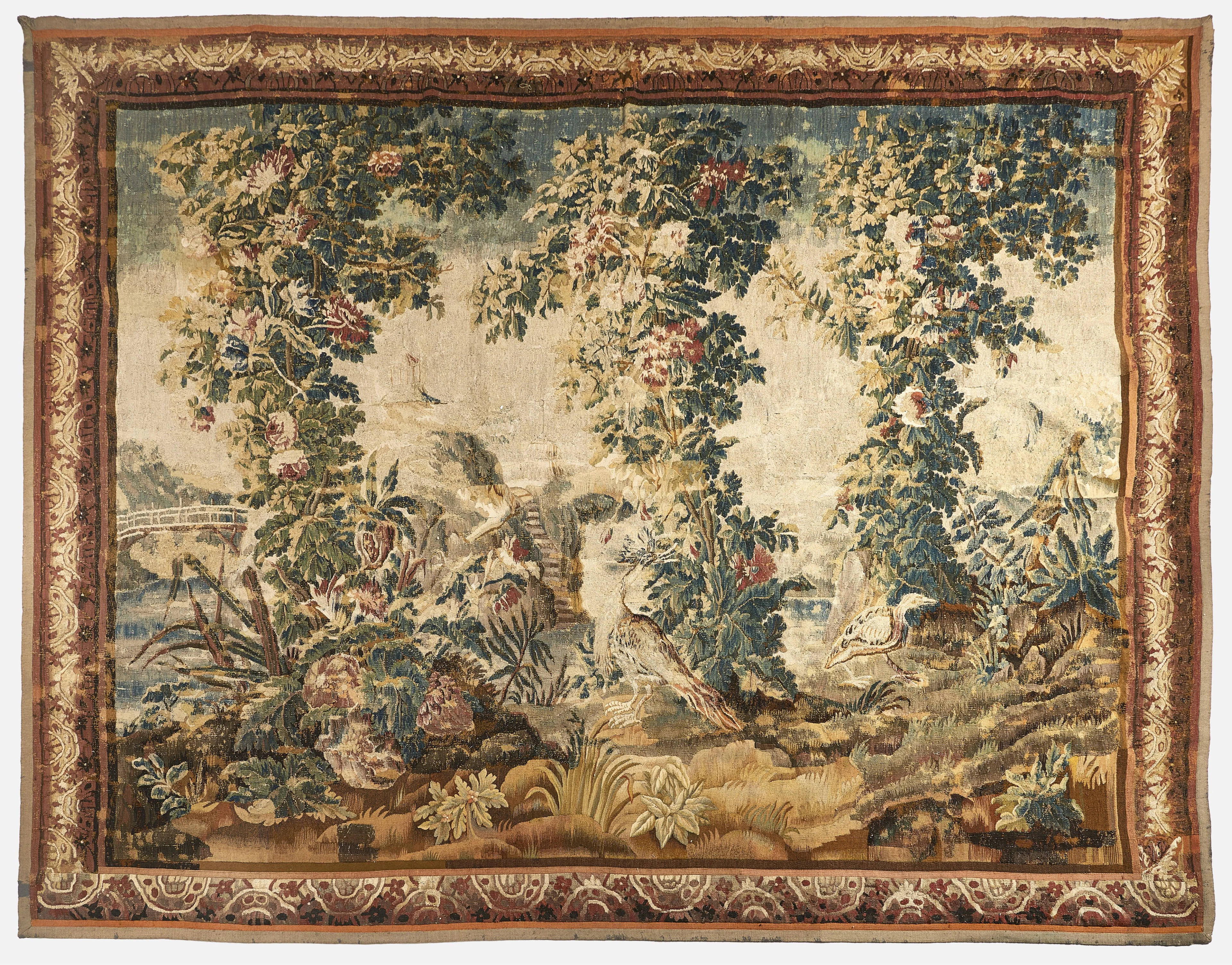 TAPISSERIE " VERDURE " D'AUBUSSON DU XVIIIe SIÈCLE