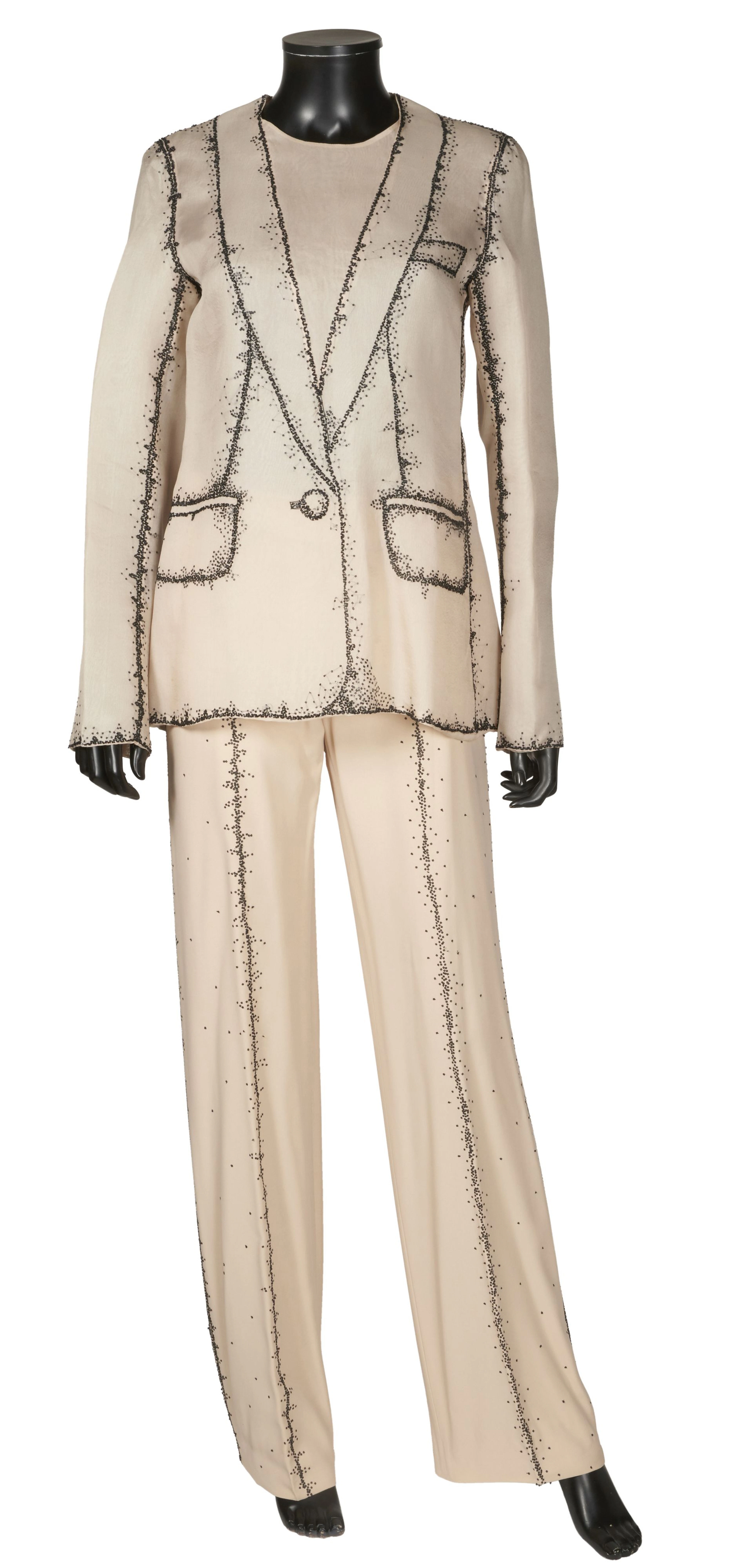 PASCAL HUMBERT Ensemble veste et pantalon en trompe-l’œil...