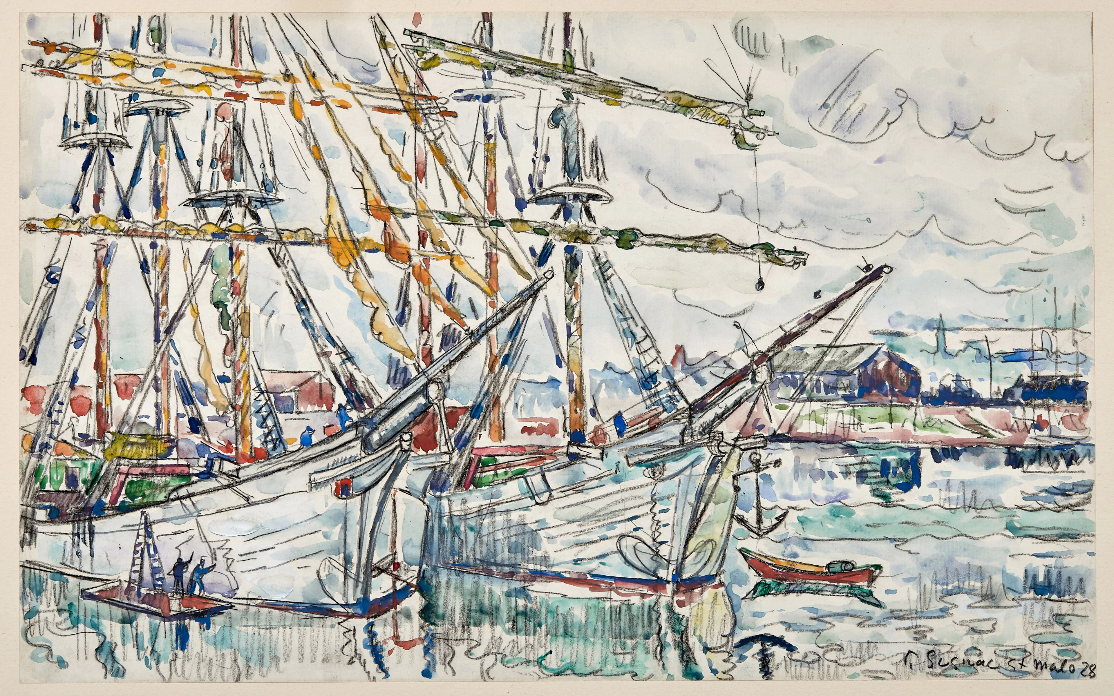 Paul SIGNAC 1863- 1935 Saint-Malo