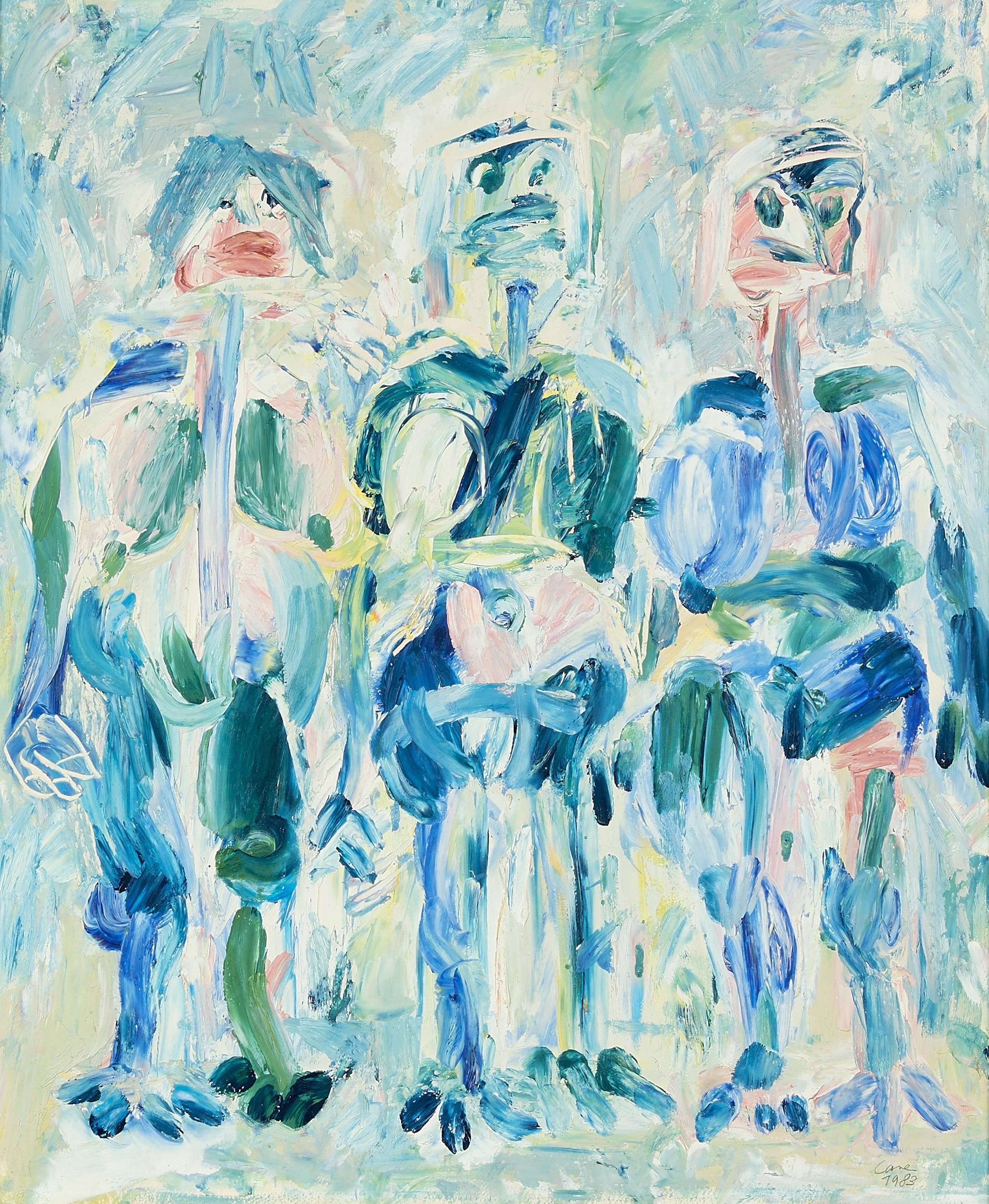Louis CANE (Né en 1943) Sans titre - 1983 Huile sur toile