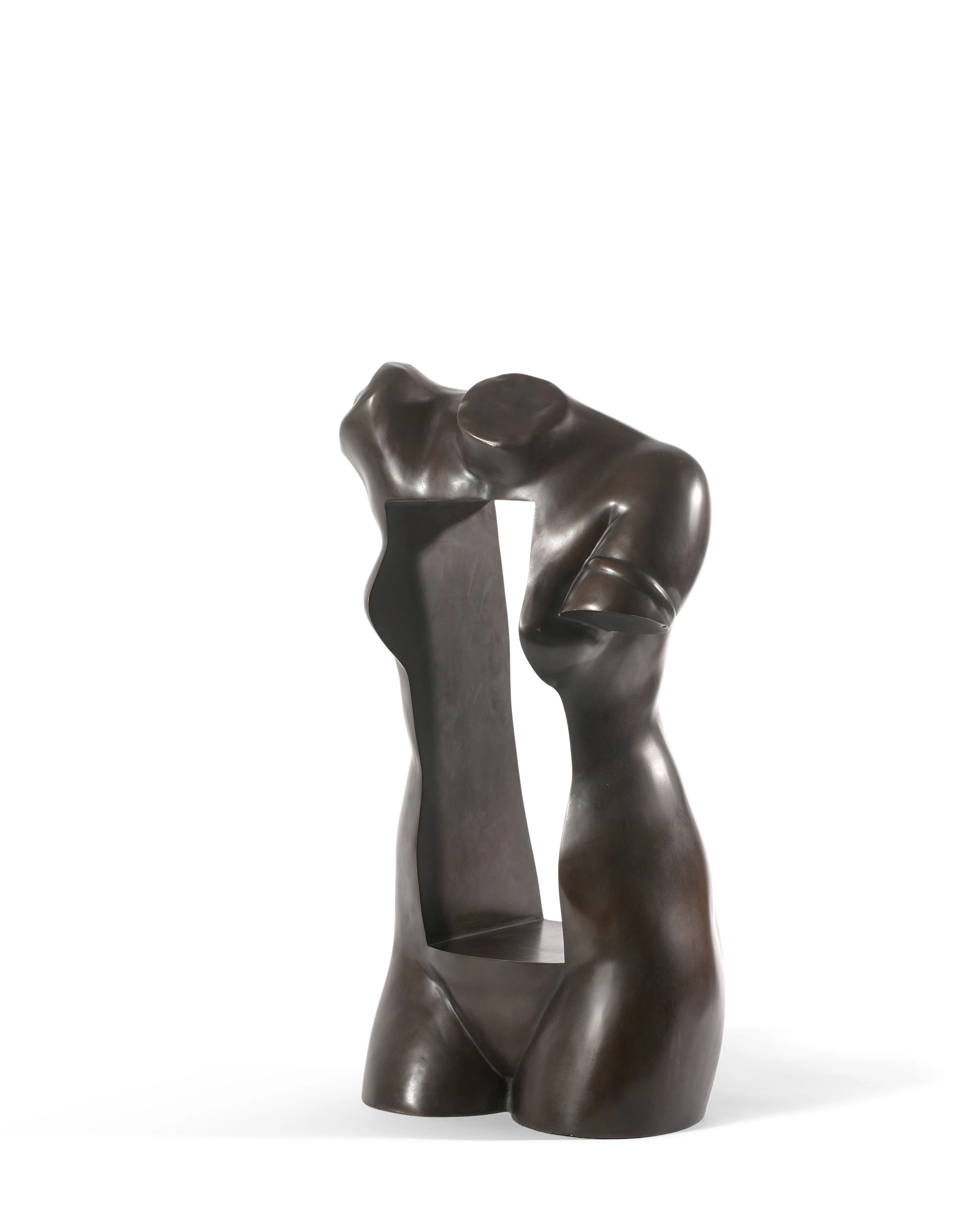 Sacha SOSNO (1937 - 2013) Vénus dans le vide Bronze à patine noire