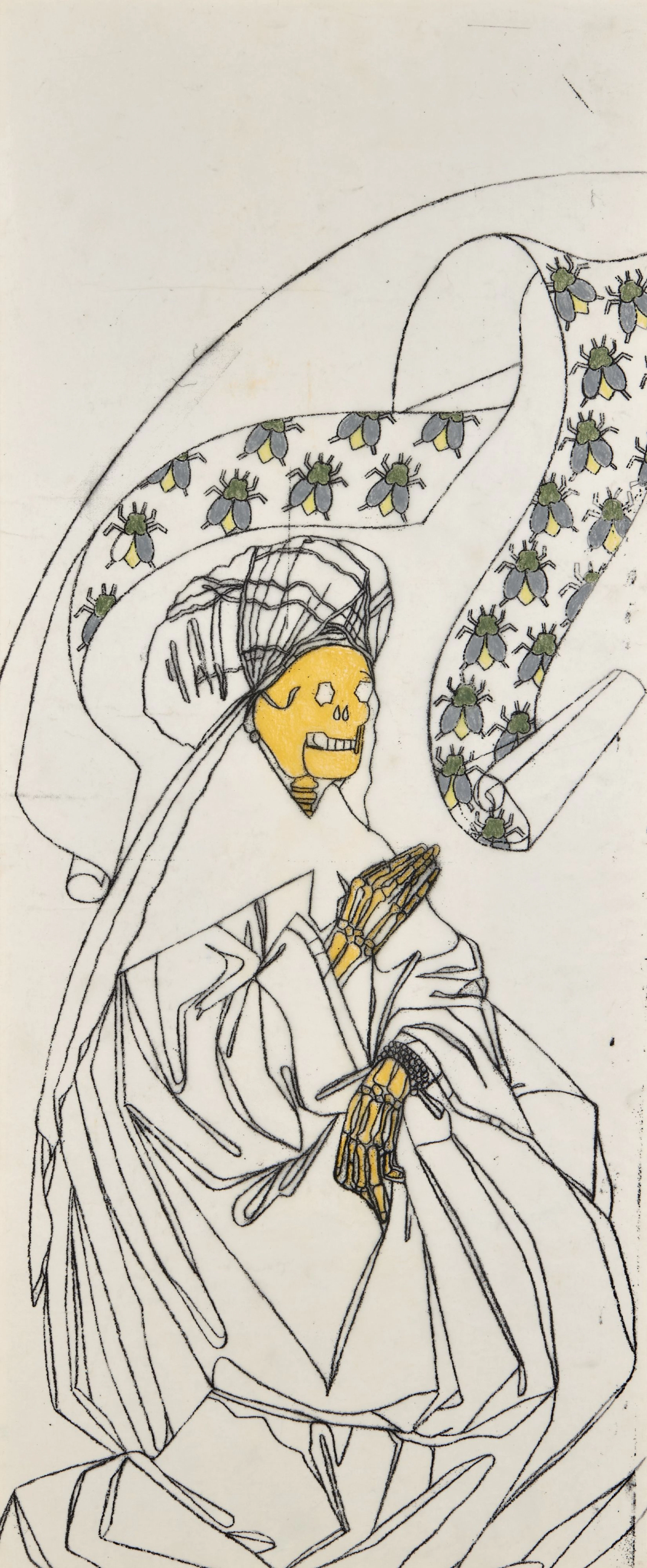 Eduardo ARROYO (1937 - 2018) Sans titre Pastel sur papier