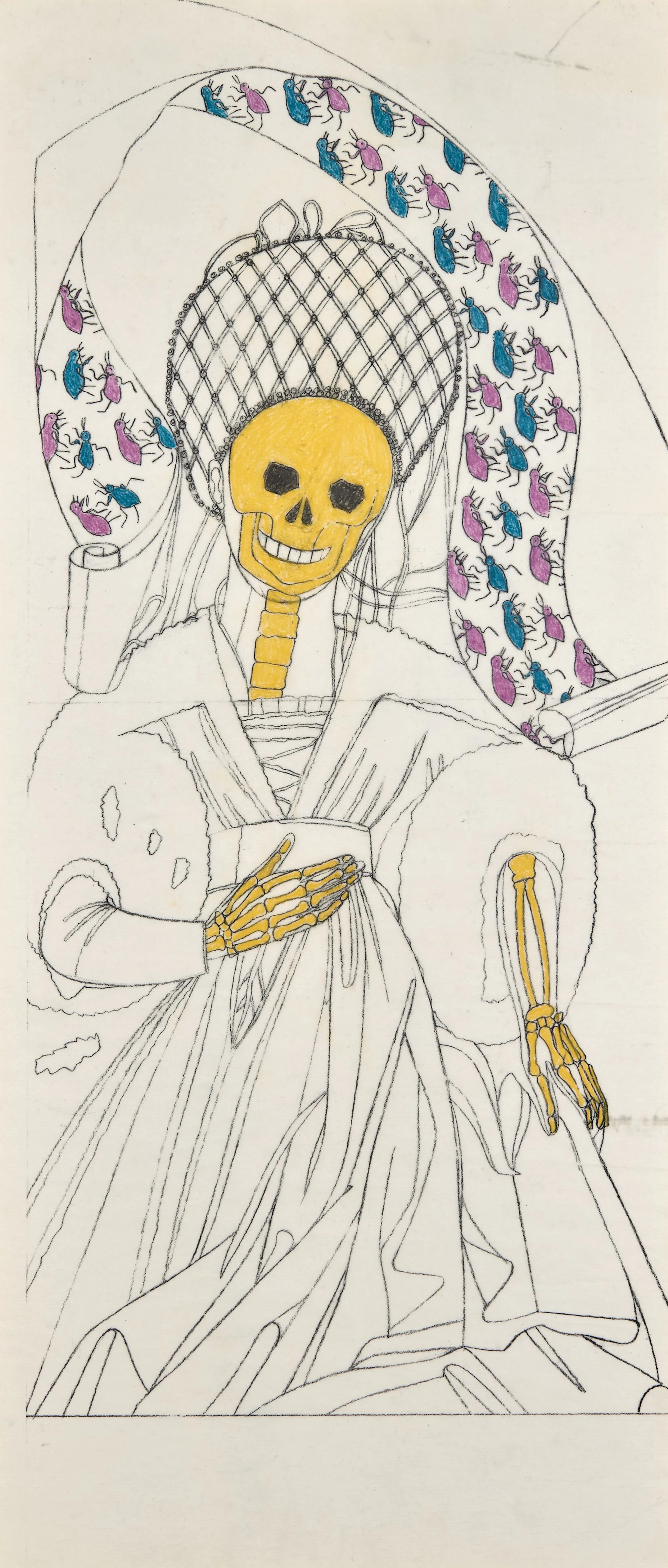 Eduardo ARROYO (1937 - 2018) Sans titre Pastel sur papier