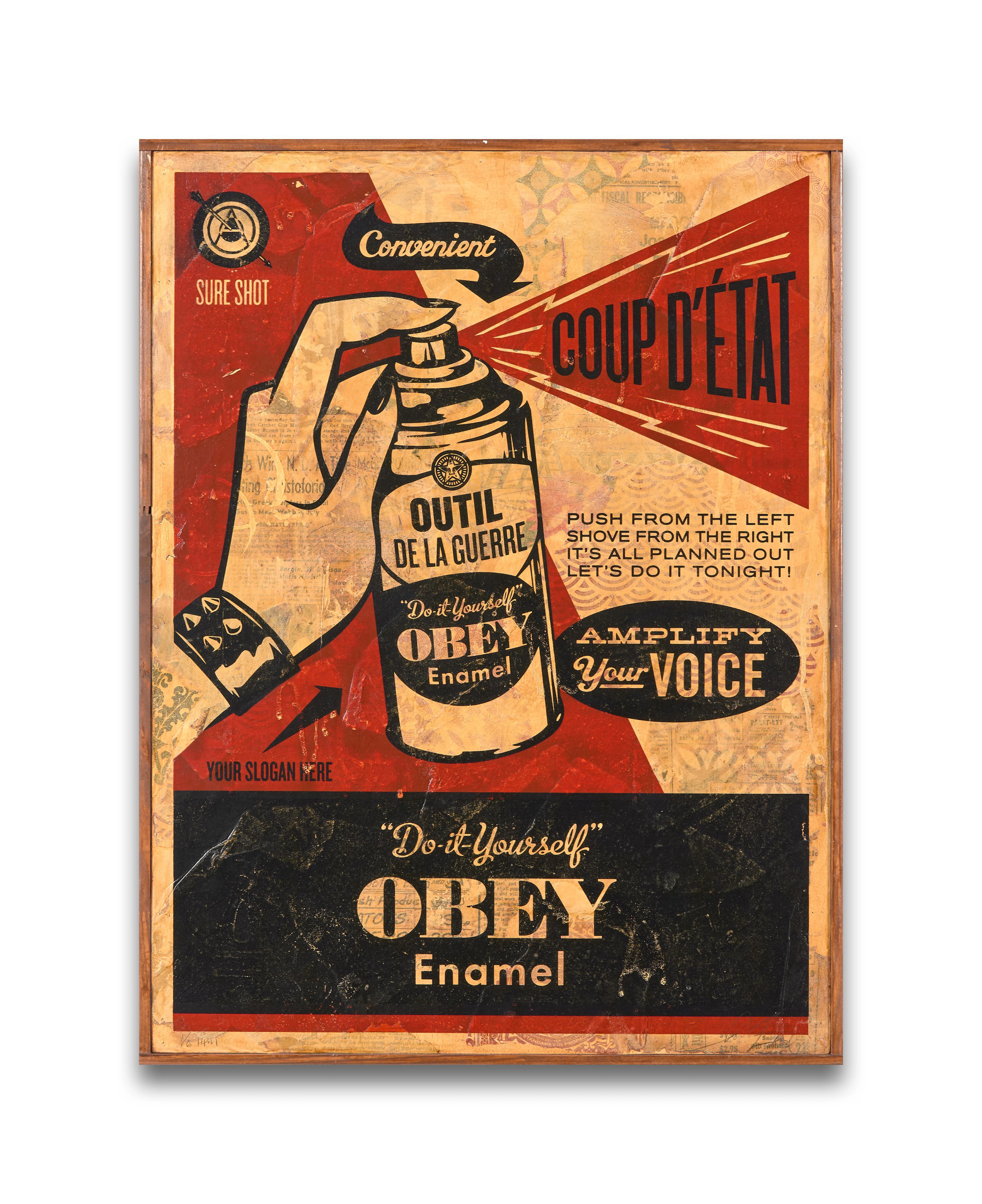 Shepard FAIREY (OBEY GIANT) (Américain - Né en 1970) Coup...