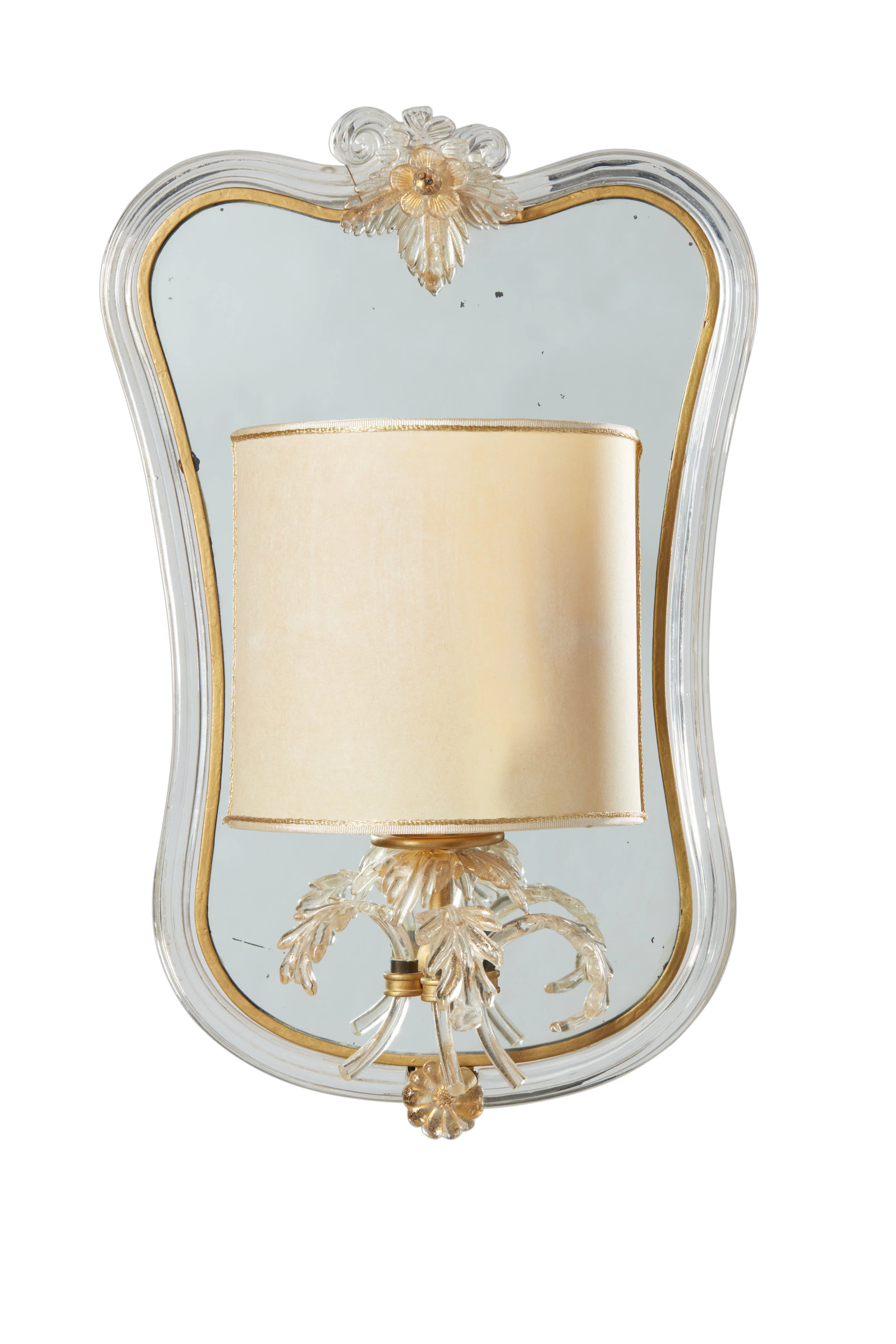 Miroir d'applique attribué à la Maison Seguso