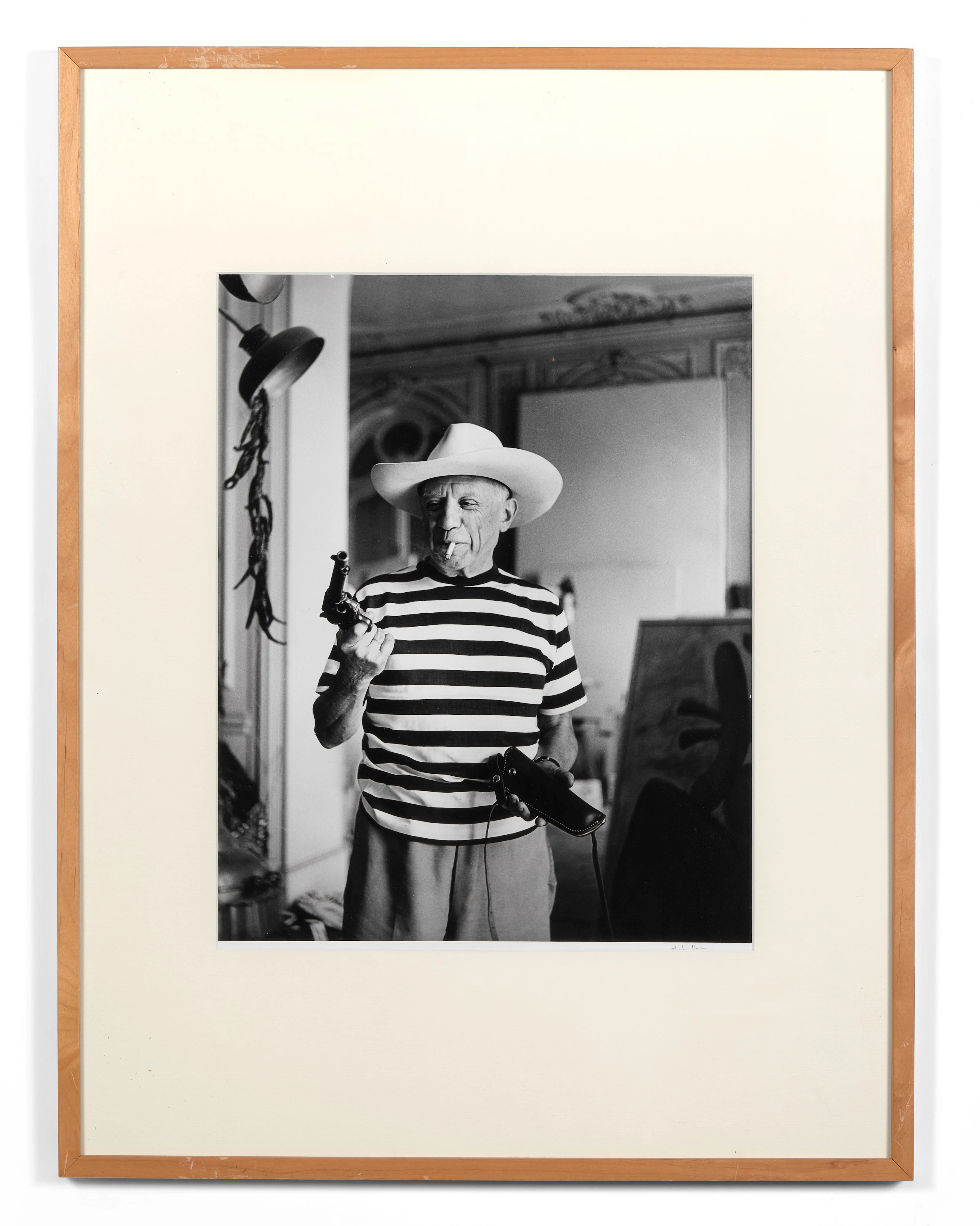 André VILLERS (1930 - 2016) Pablo Picasso avec le...