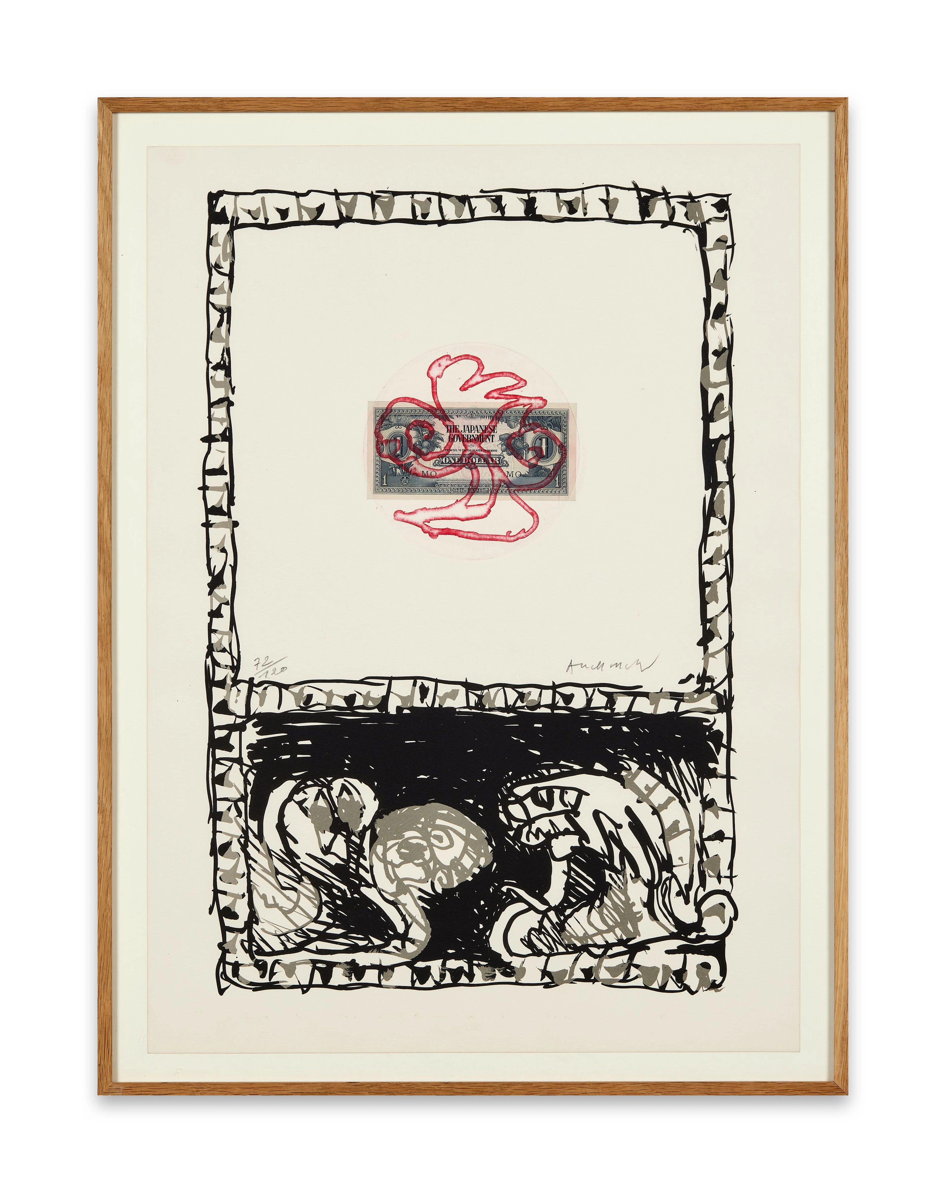 Pierre ALECHINSKY (Né en 1927) Serpent I - 1977...
