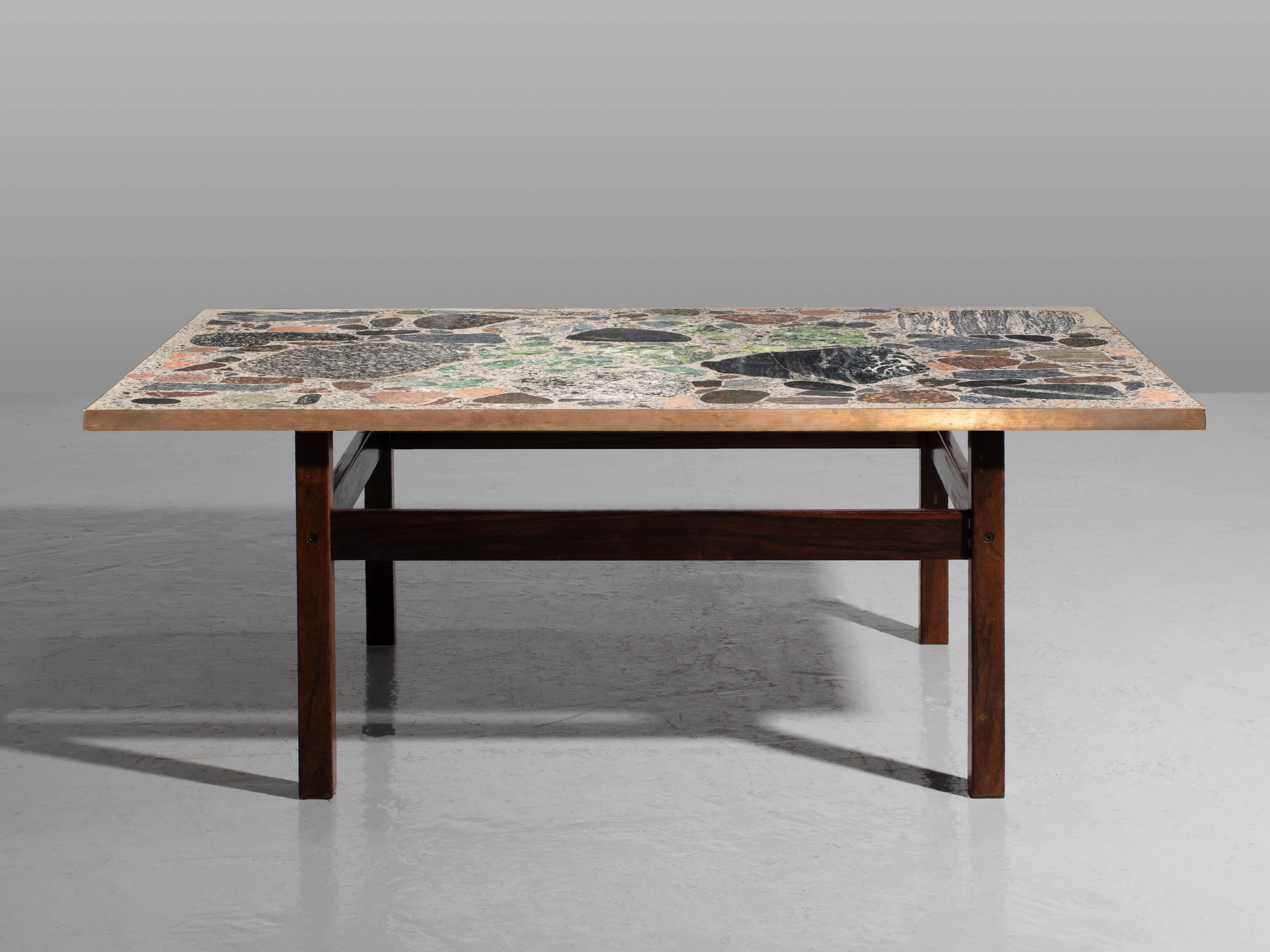 Erling VIKSJØ 1924-2017 Table basse « Conglo » – circa 1960