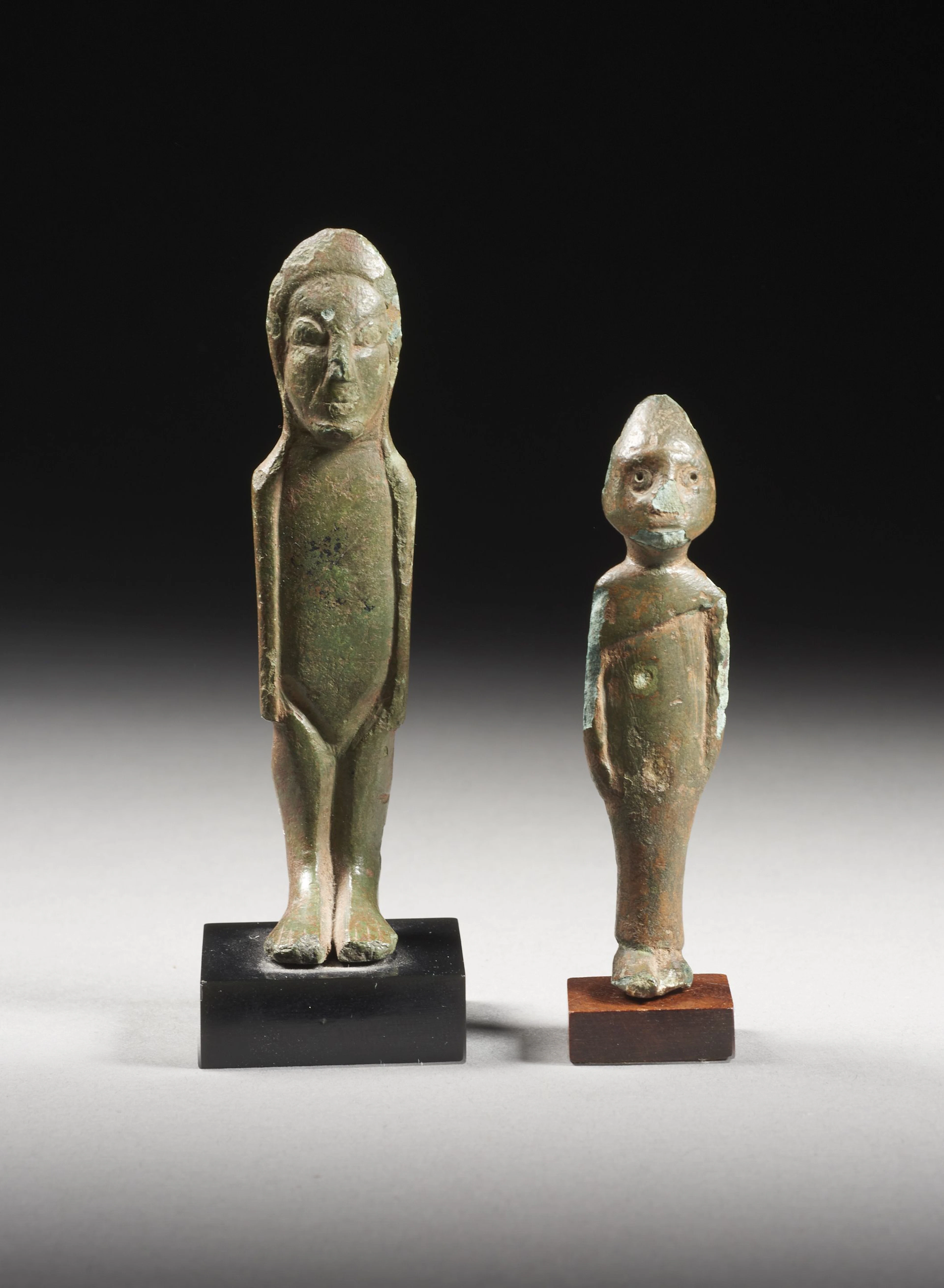 DEUX STATUETTES EN BRONZE Art ibérique, Ve-IVe siècle av. J.-C.