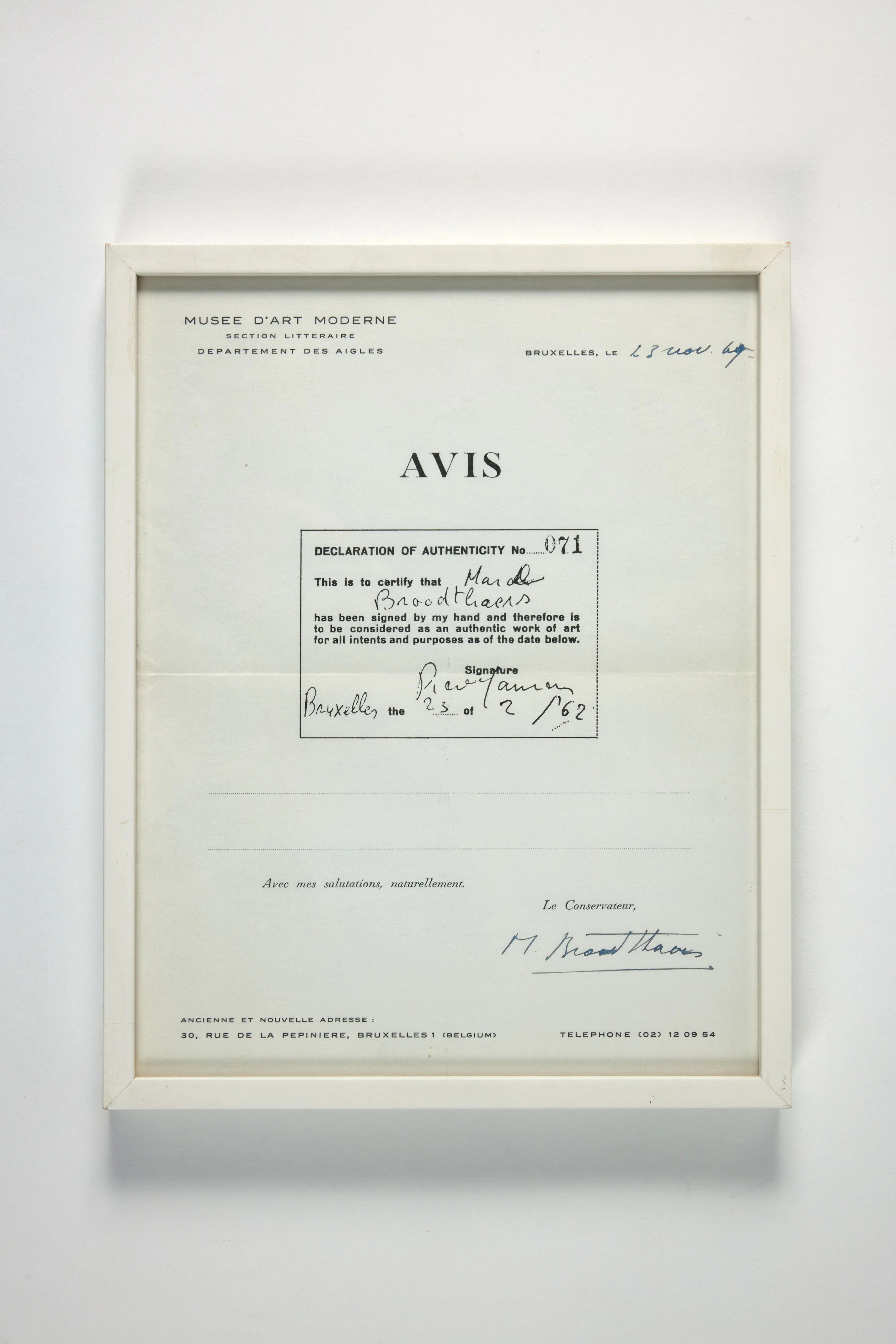 Marcel BROODTHAERS