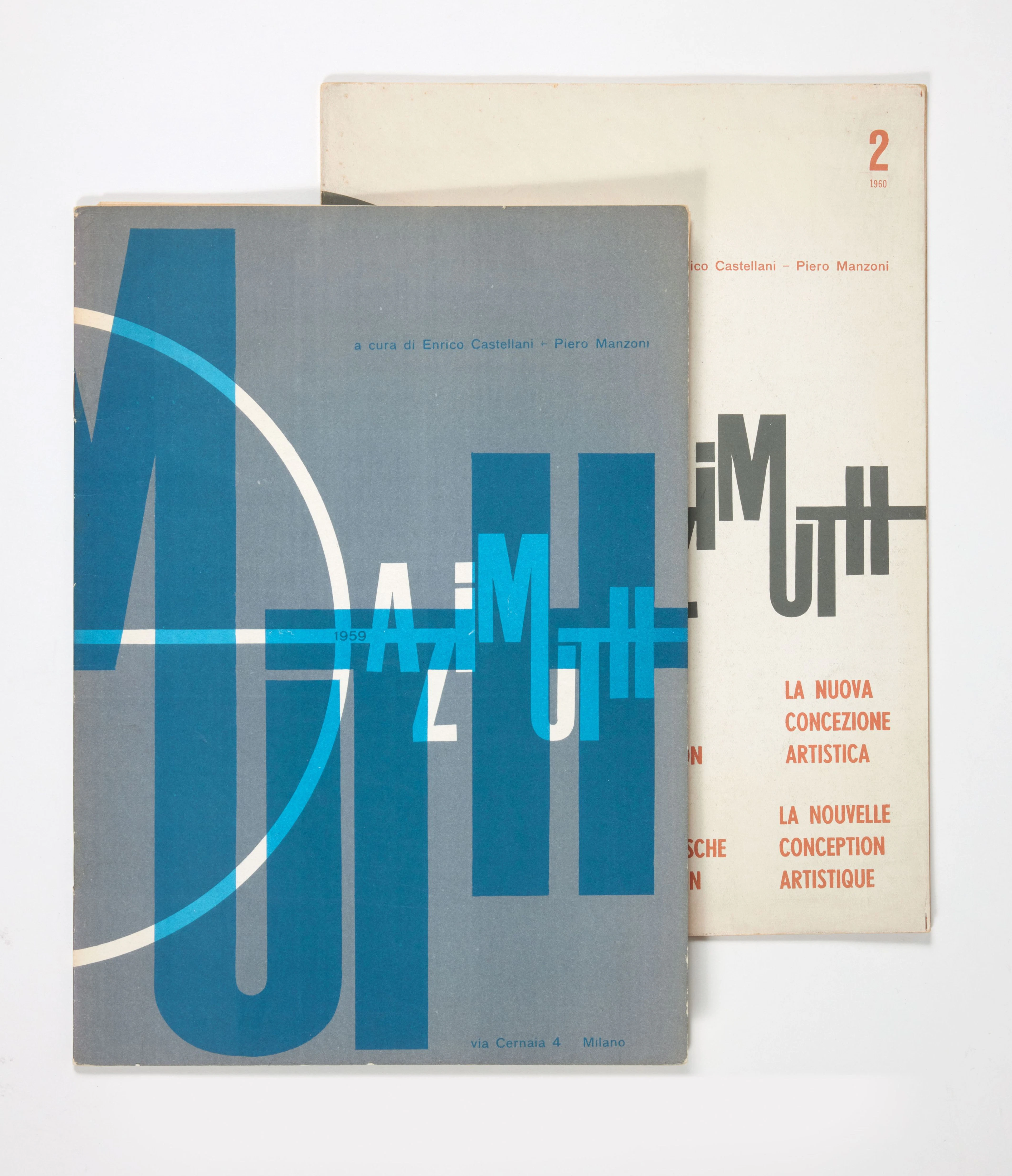 [REVUE]. Azimuth. A cura di Enrico Castellani, Piero Manzoni. Milan, 1959-1960.